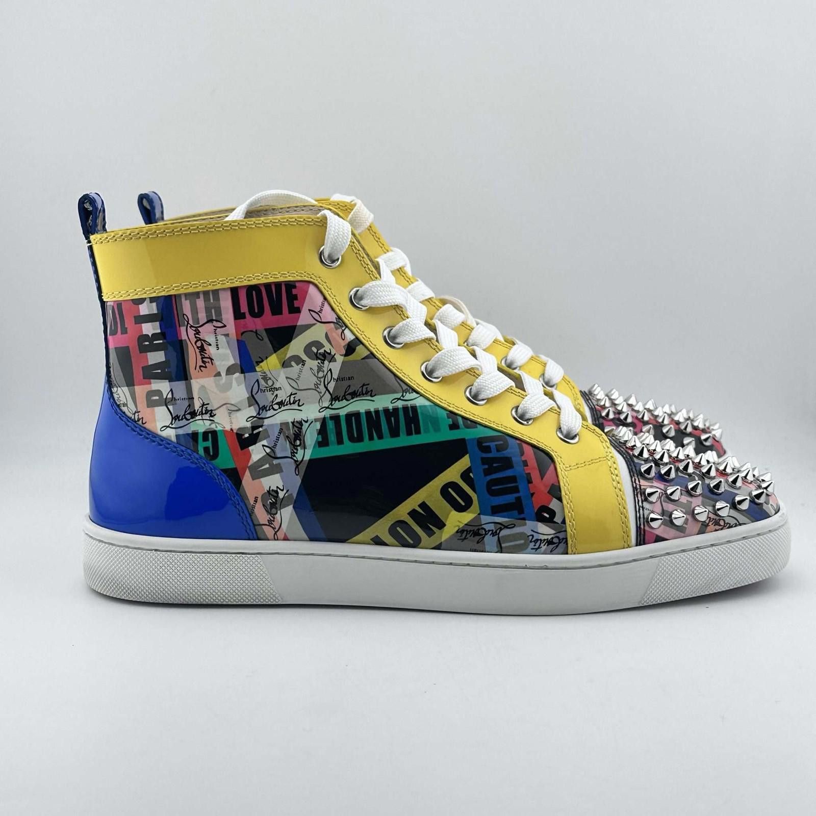 Christian Louboutin Christian Louboutin High Multi Patent Leather Spikes 40EU Size US 7 / EU 40 - 3 Thumbnail