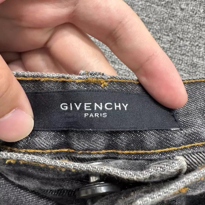 Givenchy Givenchy Size32 Leather Patch Denim Pants Size US 28 / EU 44 - 2 Thumbnail