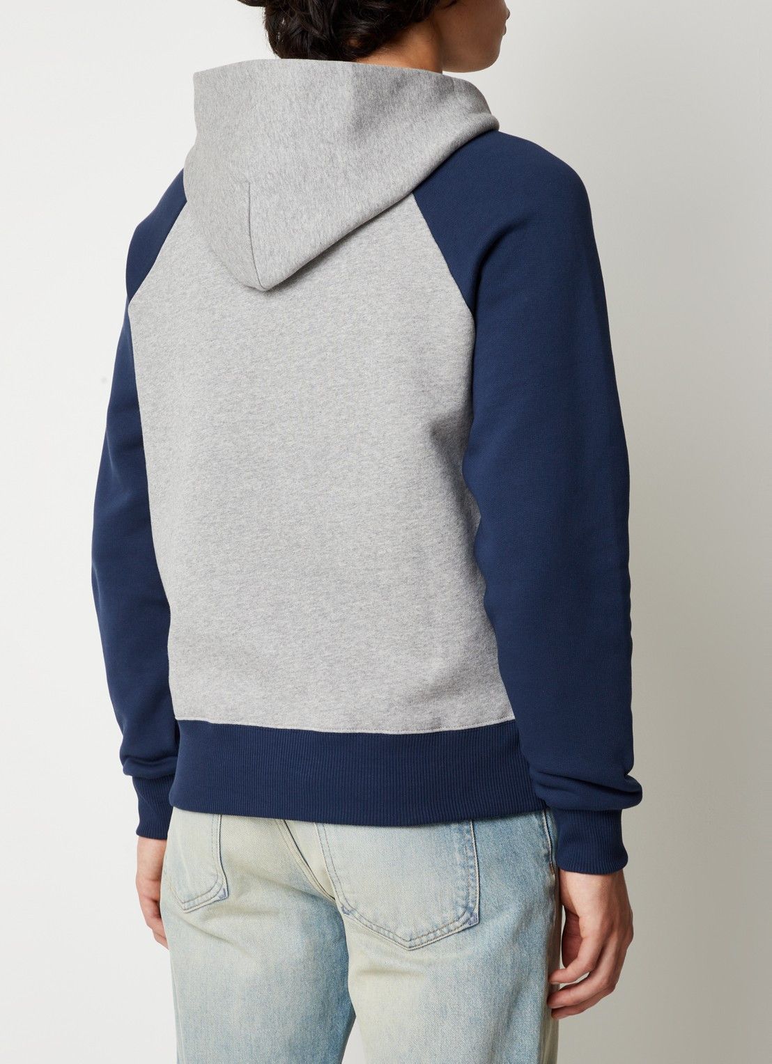 Kenzo KENZO gray & navy blue logo print hoodie sweatshirt Medium Size US M / EU 48-50 / 2 - 4 Thumbnail