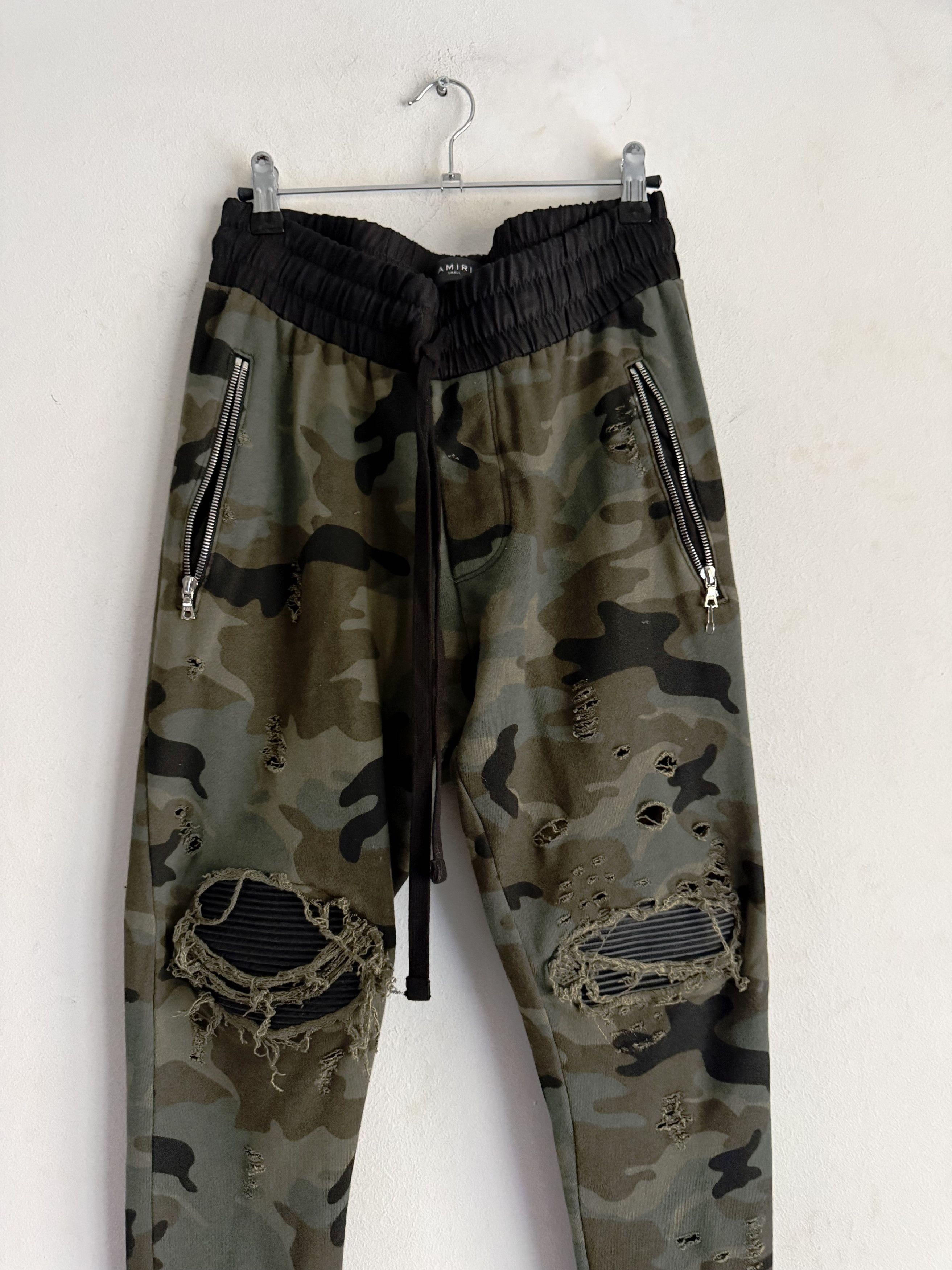 Amiri Amiri MX1 Leather Patch Sweatpants Camo Size US 30 / EU 46 - 9 Thumbnail