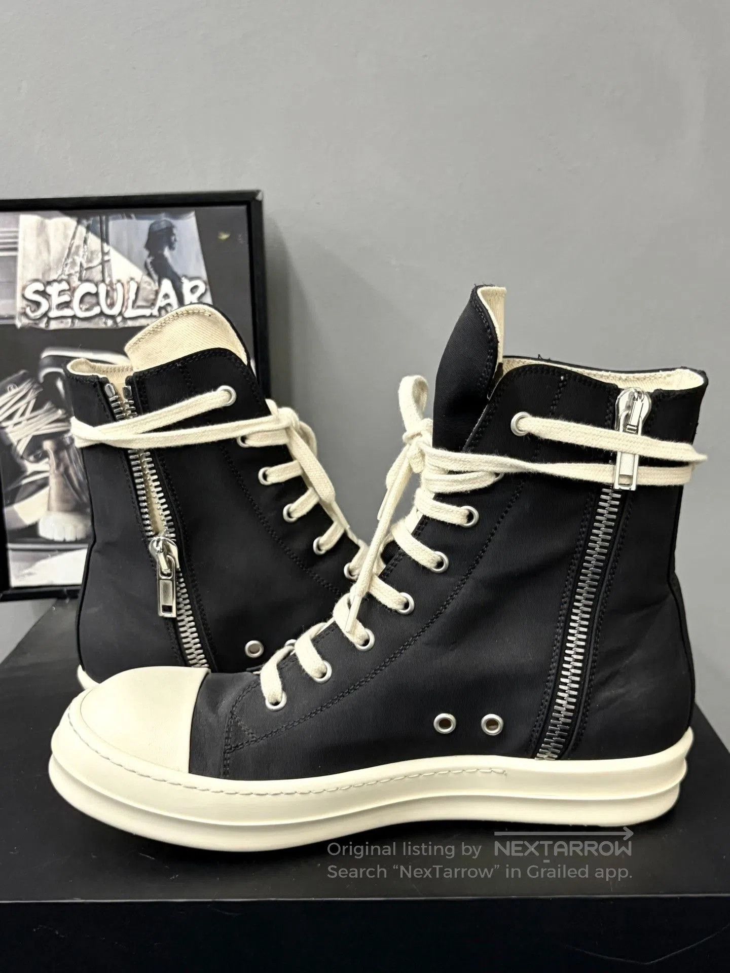 Rick Owens Drkshdw Rick Owens DRKSHDW High. Size US 7 / EU 40 - 5 Thumbnail