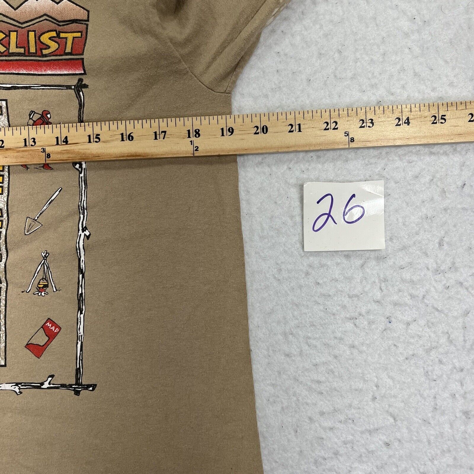 Vintage Vintage G.P.S Global Tracking Medium Hikers Checklist TShirt Size US M / EU 48-50 / 2 - 11 Thumbnail