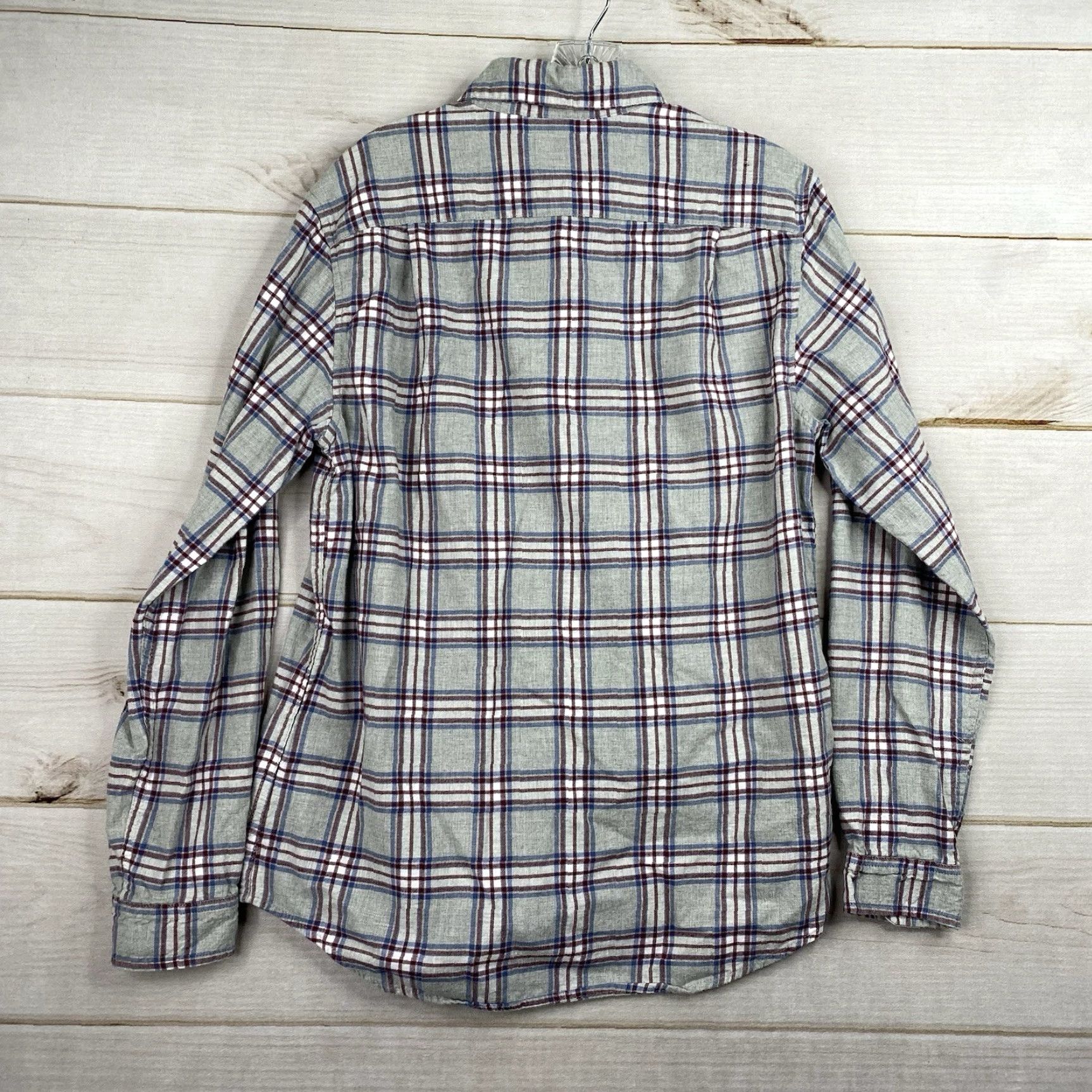 Vintage Goodfellow & Co Flannel Shirt Mens M Gray Plaid Cotton Button-Up Casual Winter Fall Size US M / EU 48-50 / 2 - 7 Thumbnail