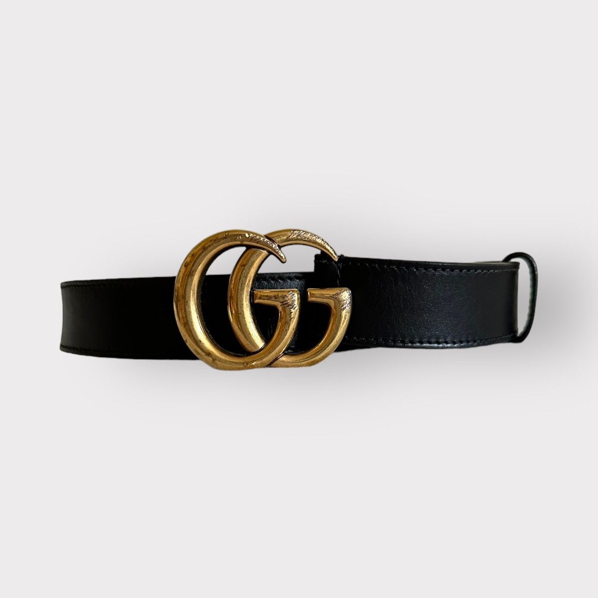 Gucci Gucci Belt Marmont Black Leather Golden Buckle Grailed