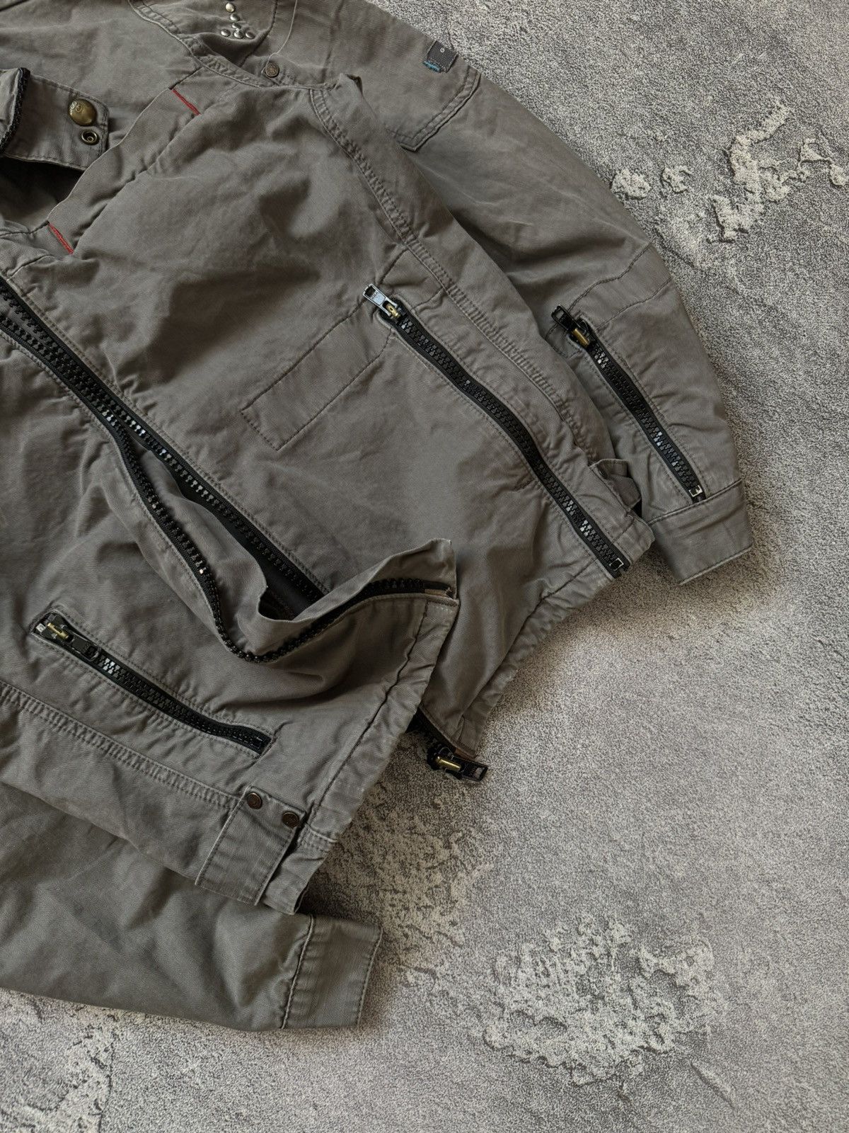 G-Star × Vintage G star raw M Wmns STUDS jacket bomber cargo denim Size M / US 6-8 / IT 42-44 - 3 Thumbnail