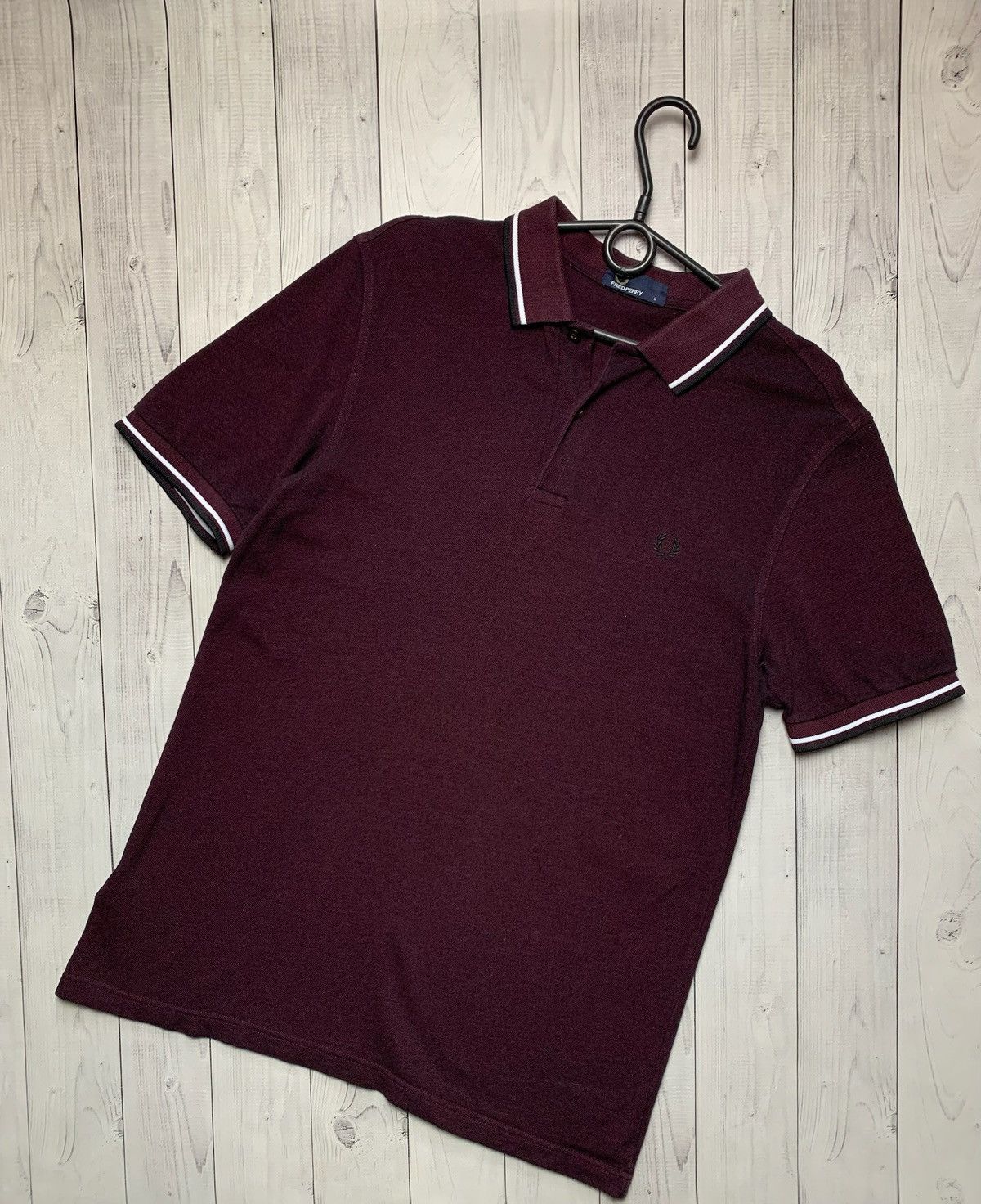 Fred Perry × Vintage Vintage Fred Perry polo size L red Bordeaux Size US L / EU 52-54 / 3 - 1 Thumbnail