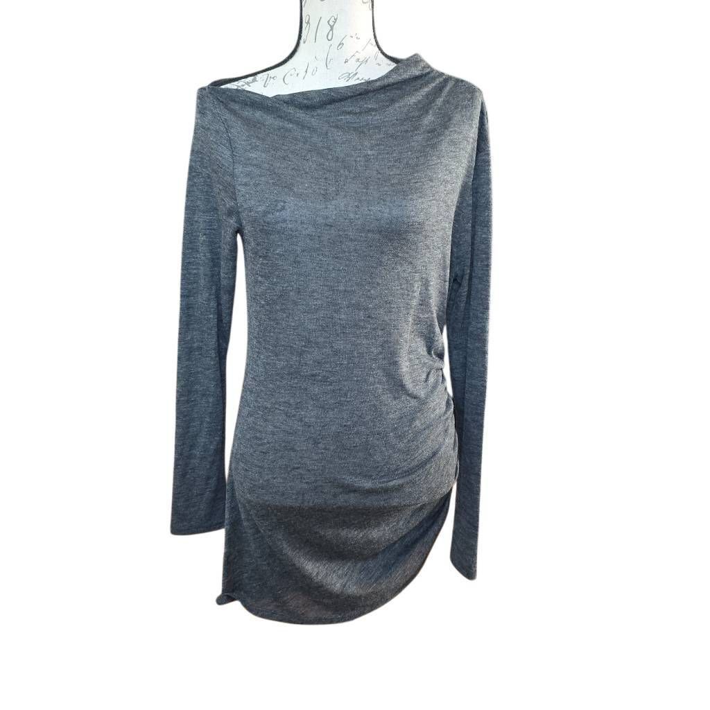 Express Express Women's Size Medium Heathered Gray Soft Side Ruched Size M / US 6-8 / IT 42-44 - 1 Thumbnail