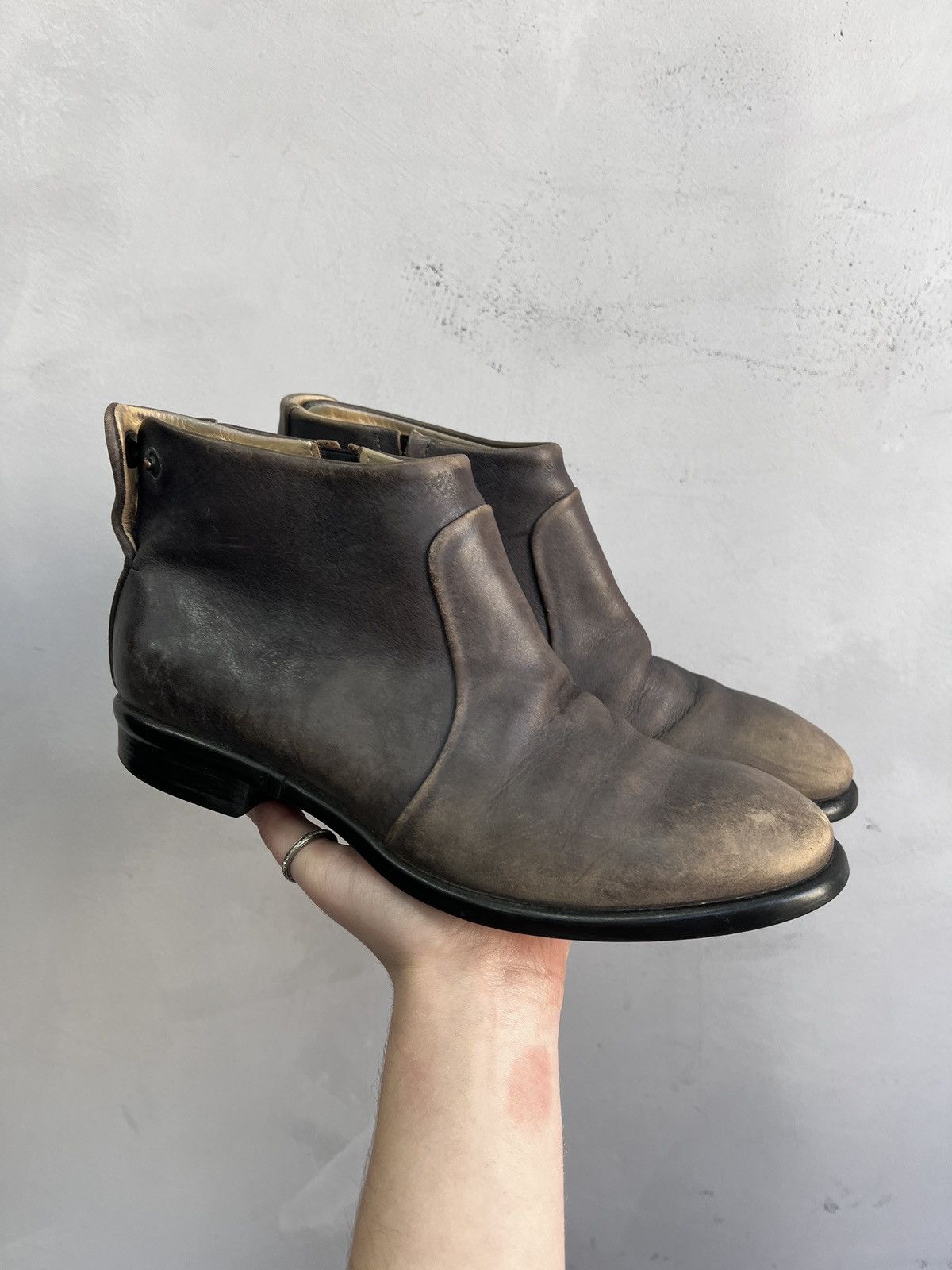 Dirk Bikkembergs Dirk Bikkembergs leather brown boots y2k biker hype style Size US 8.5 / IT 38.5 - 2 Thumbnail