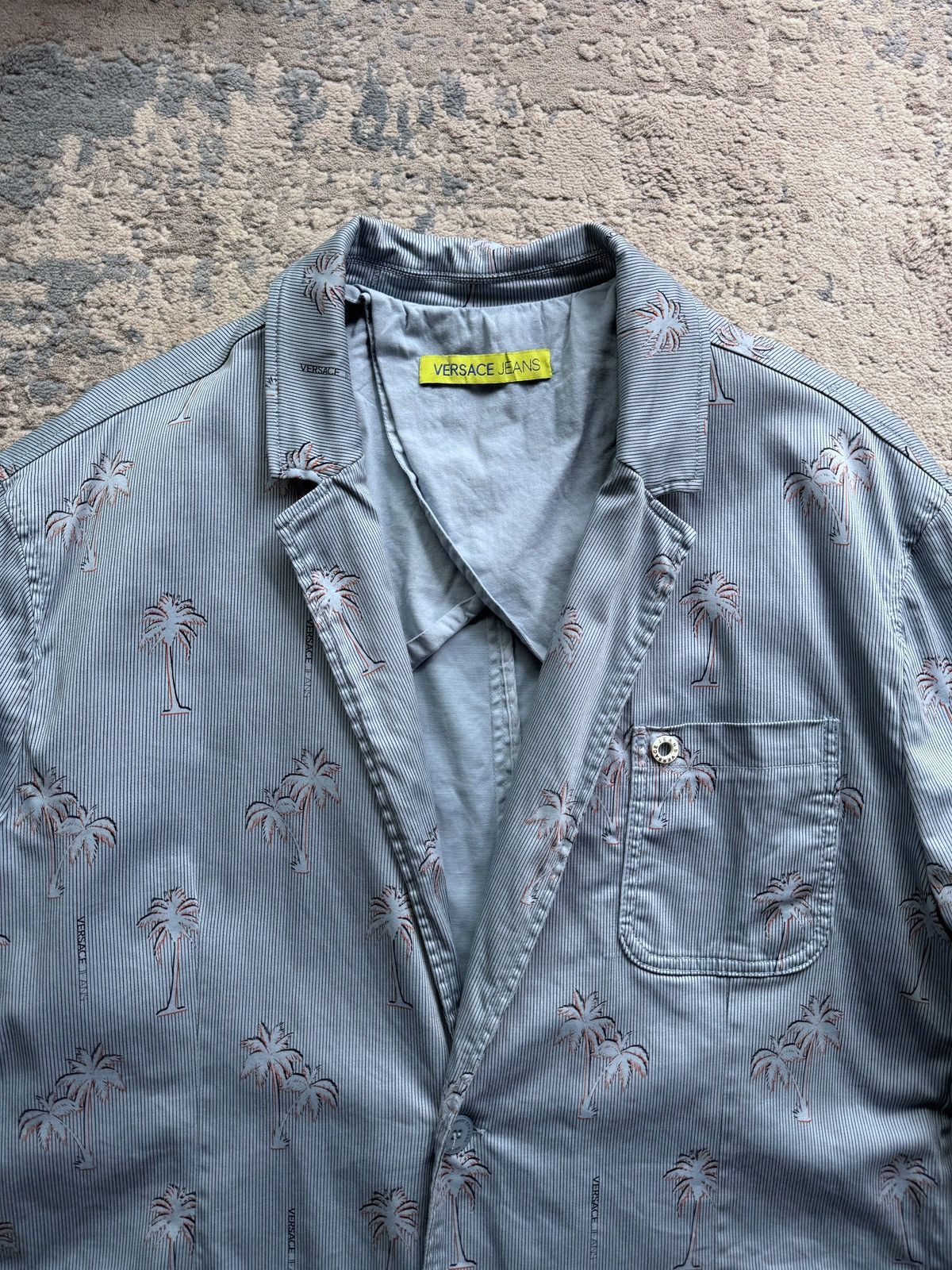 Versace Versace Palms Miami Printed Blazer jacket Size L Size US L / EU 52-54 / 3 - 3 Thumbnail