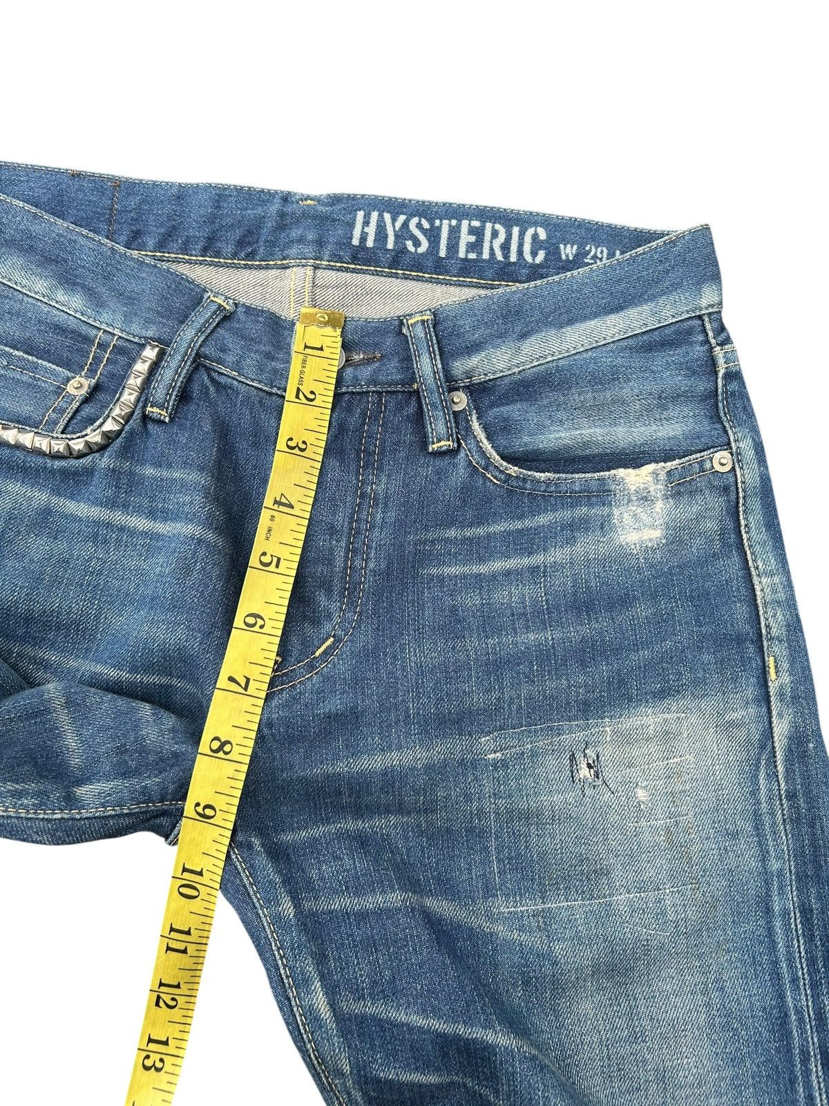 Kapital Vintage Hysteric Glamour Selvedge Distressed Denim Jeans Size US 31 - 21 Thumbnail