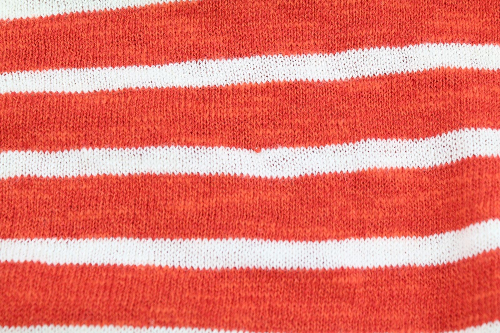Gant BRETON STRIPE CREW XS Blood Orange Linen Blend 88070 Size XS / US 0-2 / IT 36-38 - 10 Thumbnail