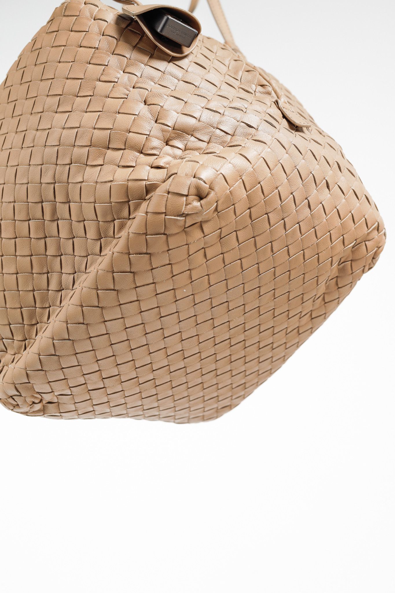 Bottega Veneta Bottega Veneta Light Brown Intrecciato Leather Box Bag Size ONE SIZE - 5 Thumbnail