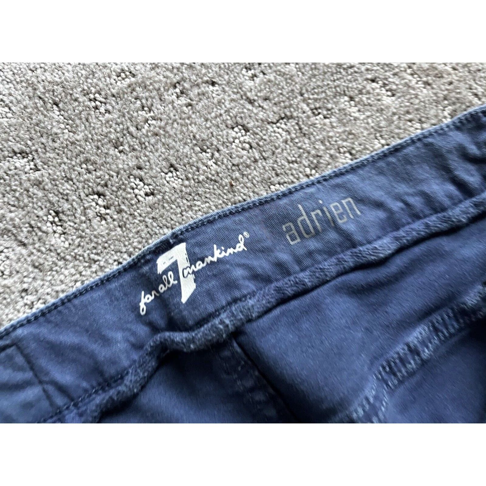 7 For All Mankind Mens 7 For All Mankind Adrien Slim Stretch Pants Khakis Size 29x32 Blue Size US 29 - 5 Thumbnail