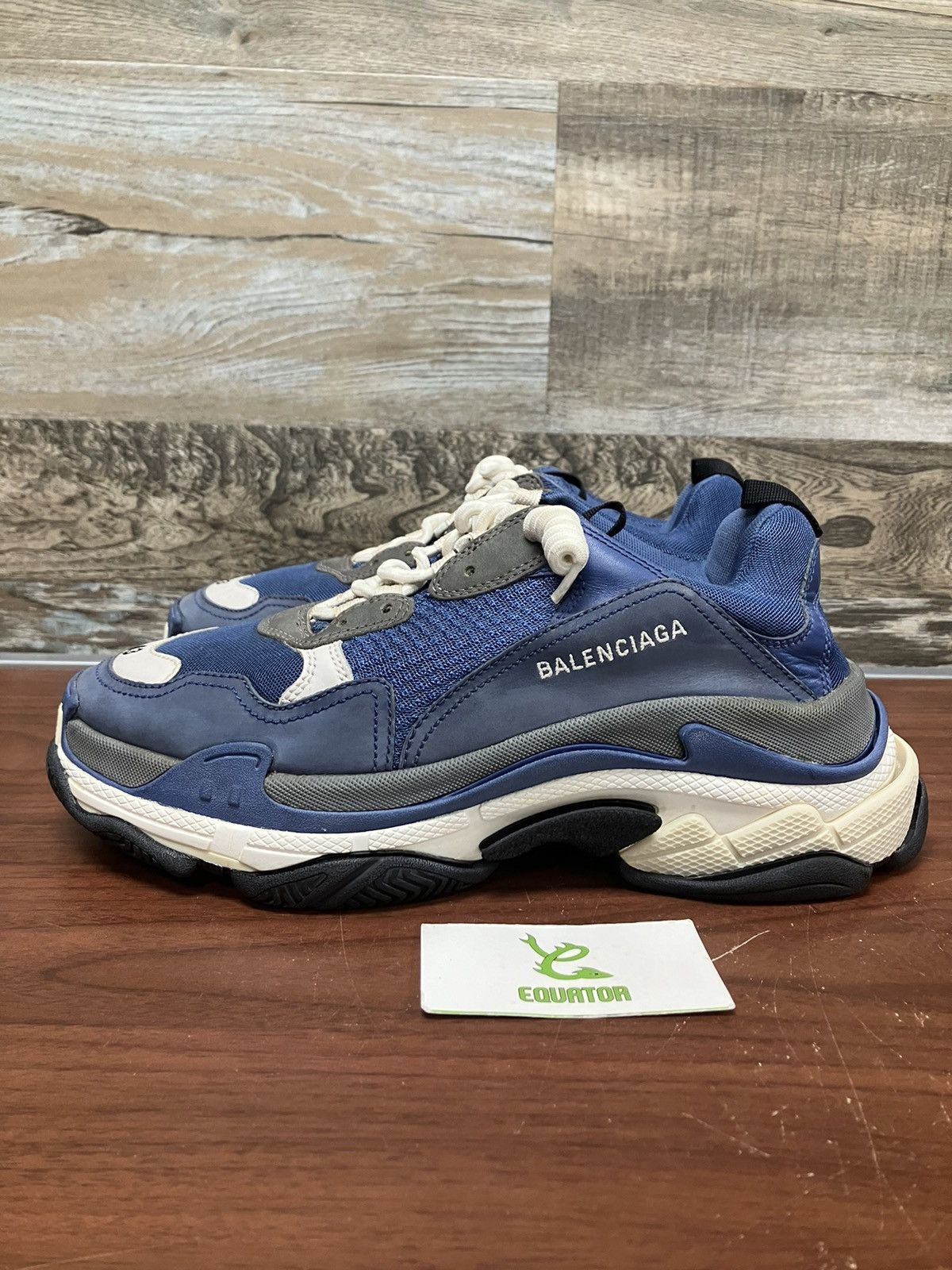 Balenciaga Balenciaga Triple S Cool Blue Grey Size 10 Size US 10 / EU 43 - 4 Thumbnail