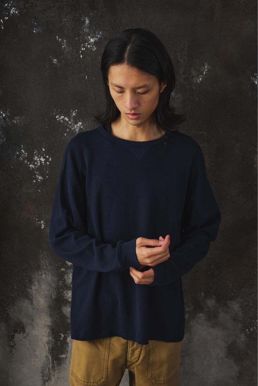 Porter Classic Porter Classic H/W THERMAL CREWNECK Navy Size US L / EU 52-54 / 3 - 2 Thumbnail