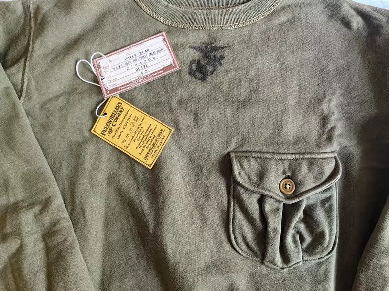 Freewheelers Freewheelers Demon Dog-themed Military Printed Pocket Swea Size US XS / EU 42 / 0 - 3 Thumbnail