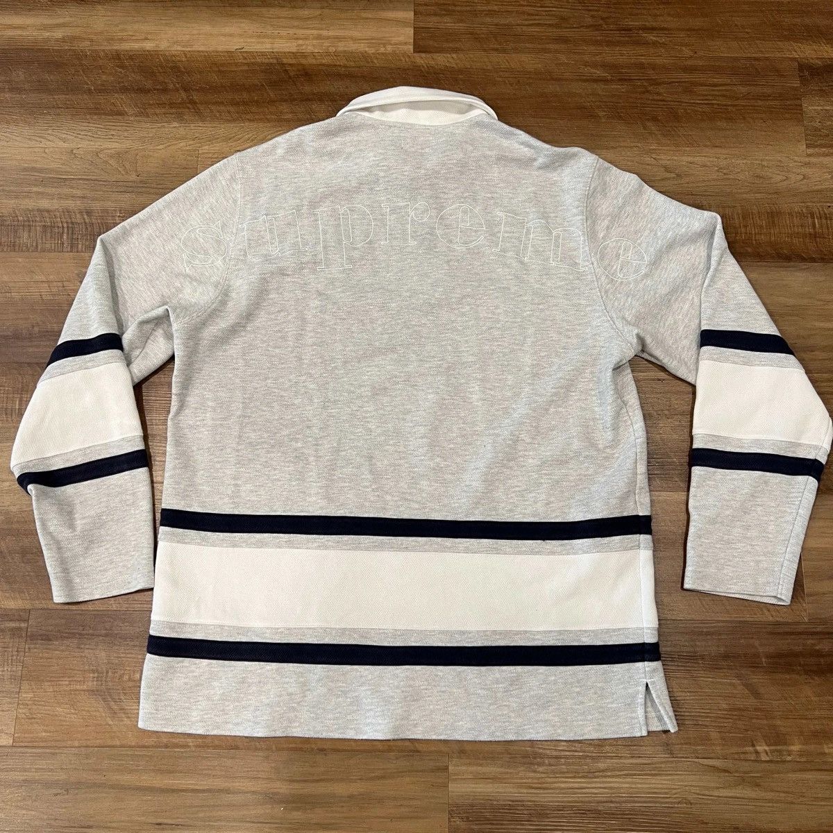 Supreme Supreme Half Zip Rugby Ash Grey Size US XL / EU 56 / 4 - 2 Thumbnail