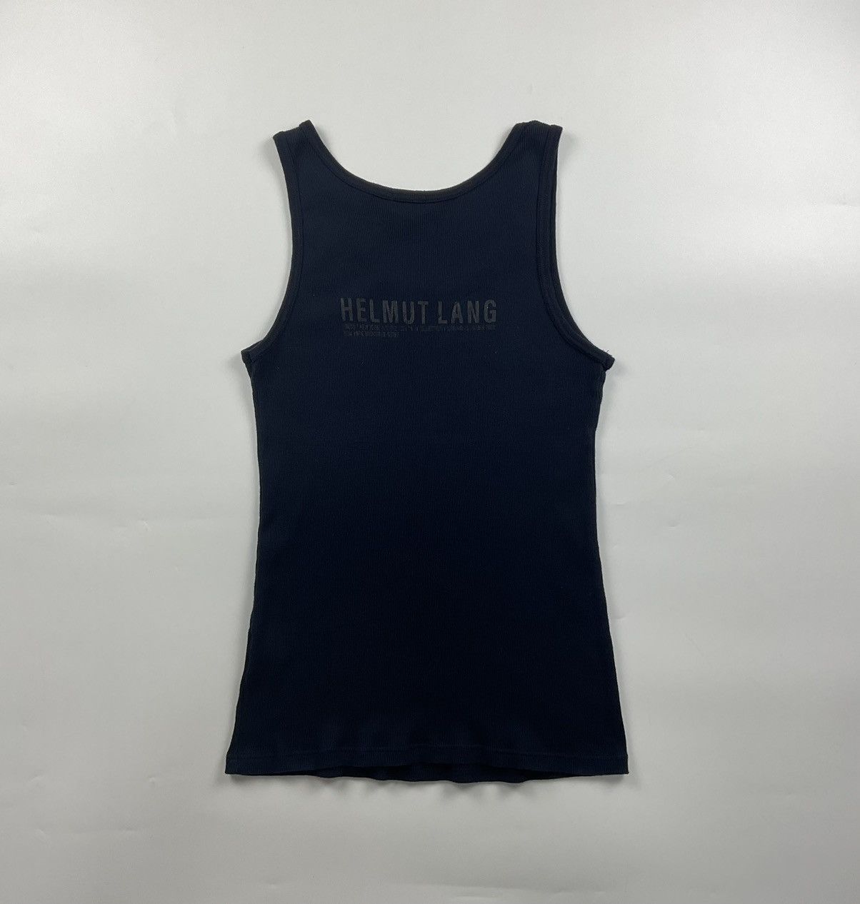 Helmut Lang Helmut Lang S/S'00 Backstage Staff Ribbed Tank Top | Grailed