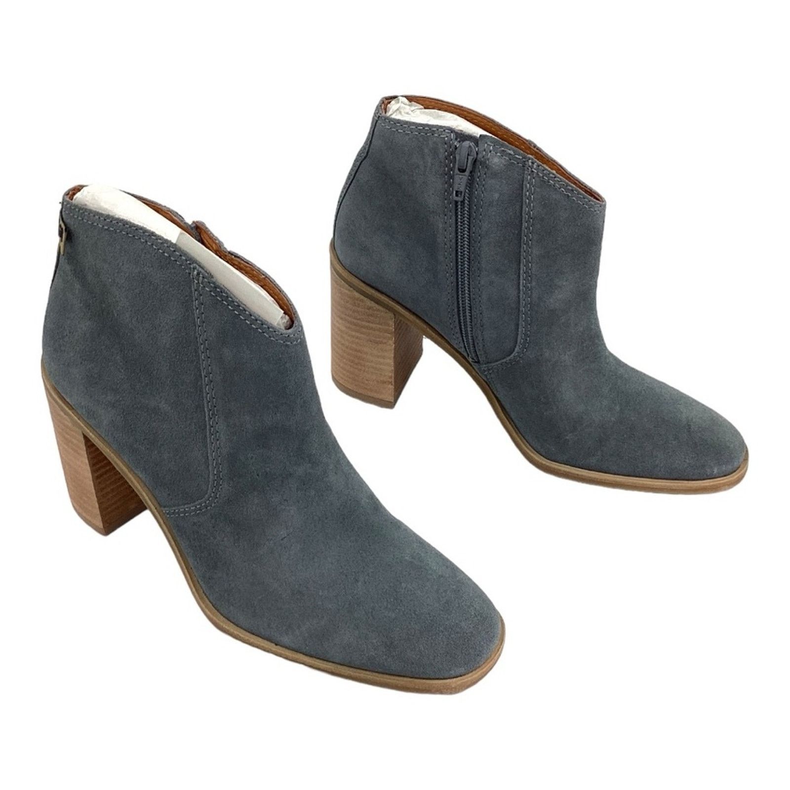 Lucky Brand Lucky Brand Pellyon Stack Heel Bootie Gray 7.5 NWT $149 MSRP Size US 7.5 / IT 37.5 - 3 Thumbnail