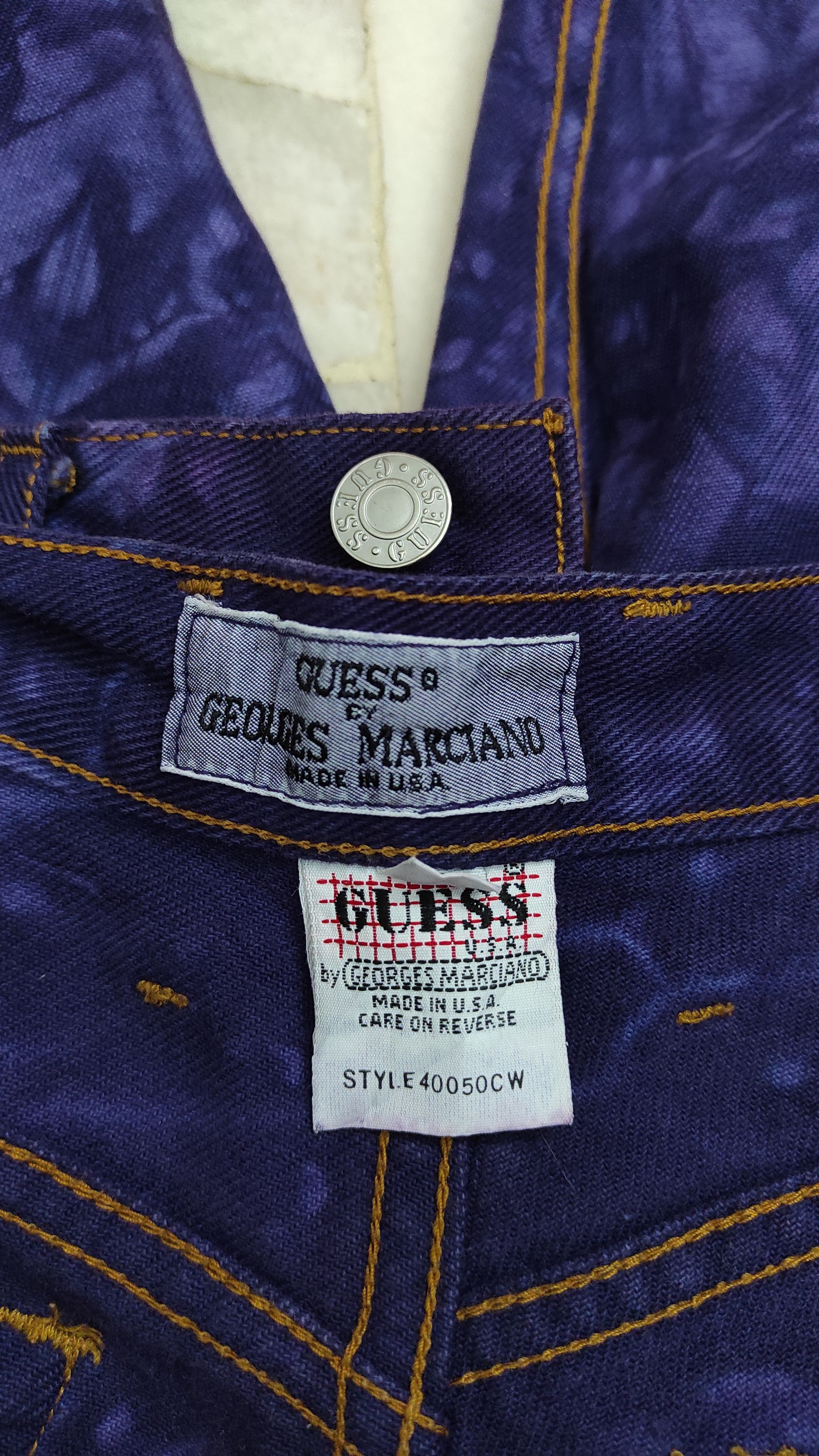 Georges Marciano 90's GUESS BY GEORGES MARCIANO Unique Art Boy friend Jeans Size 27" / US 4 / IT 40 - 3 Thumbnail