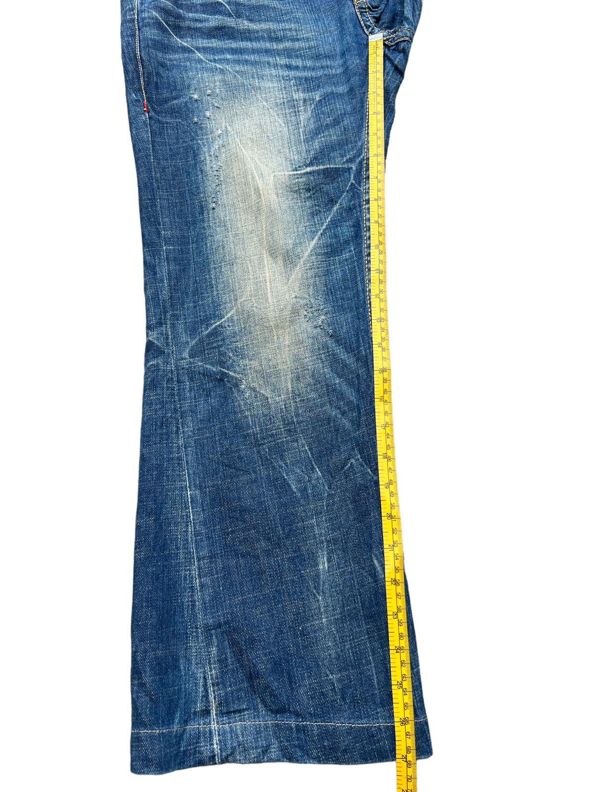 Lolita Japan Distressed Rusty Denim Jeans 36x26