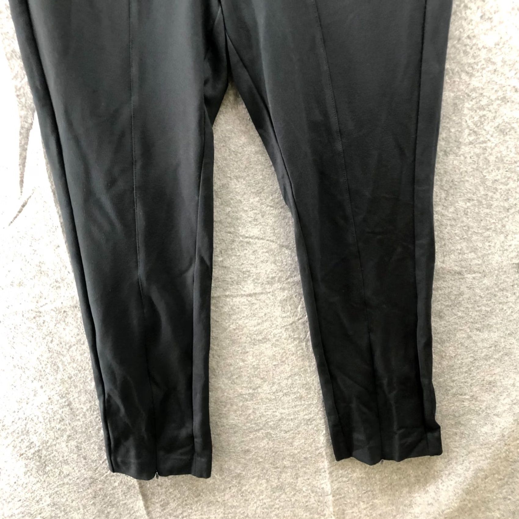 Anthropologie Anthropologie Maeve Slit Front Ponte Pants Womens 12P Black Zip Pockets Slim Size 34" / US 12 / IT 48 - 6 Thumbnail