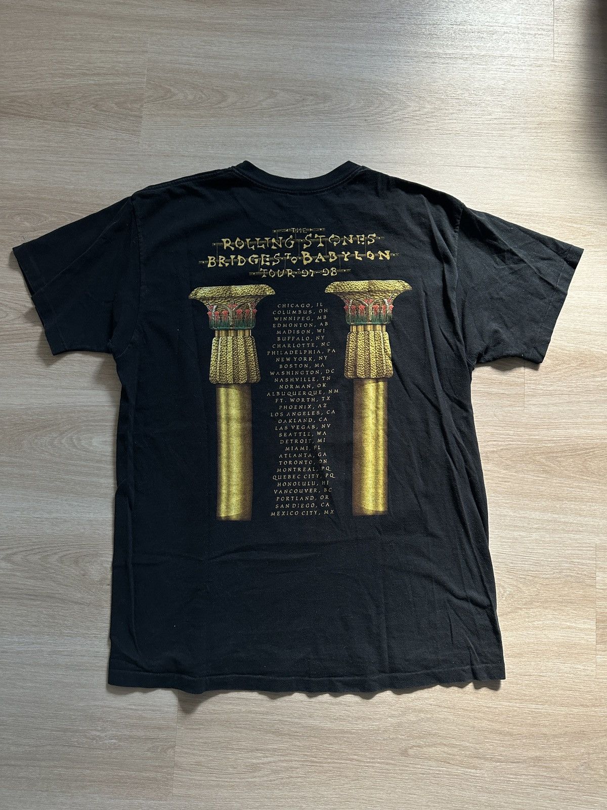 The Rolling Stones Vintage Rolling Stones Printed T-Shirt Bridges to Babylon Size US XL / EU 56 / 4 - 6 Thumbnail