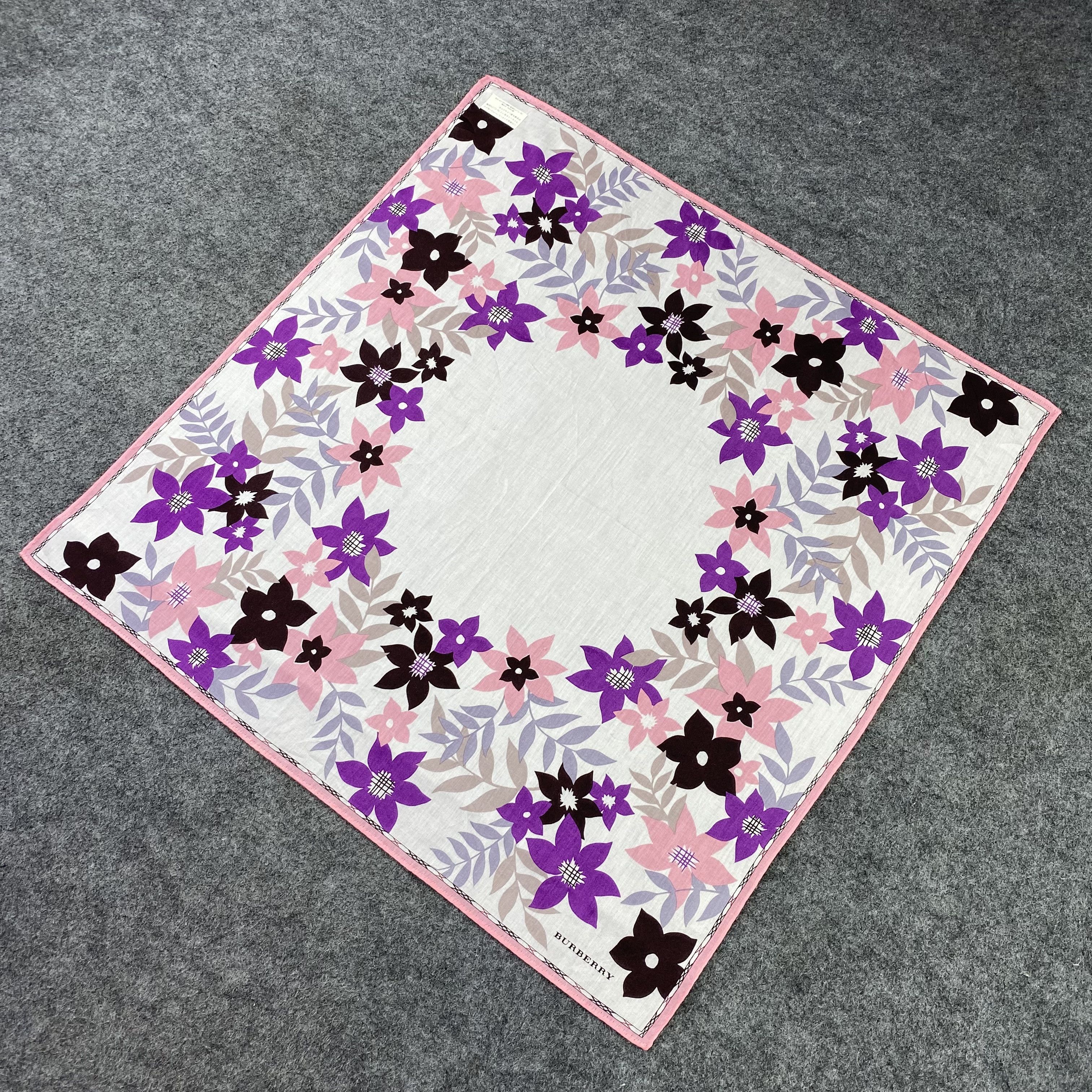 Burberry × Vintage Burberry Handkerchief / Bandana / Neckerchief-B972 Size ONE SIZE - 4 Thumbnail