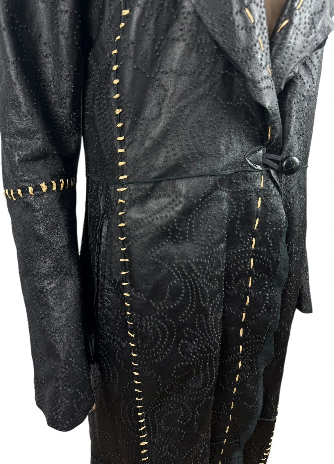 Other Gian Mori Genuine Leather Trench Coat Structured size XL Size XL / US 12-14 / IT 48-50 - 4 Thumbnail