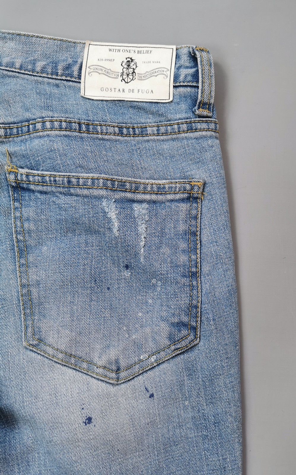 GOSTAR DE FUGA Gostar De Fuga Distressed Skinny Jeans Size US 32 / EU 48 - 8 Thumbnail