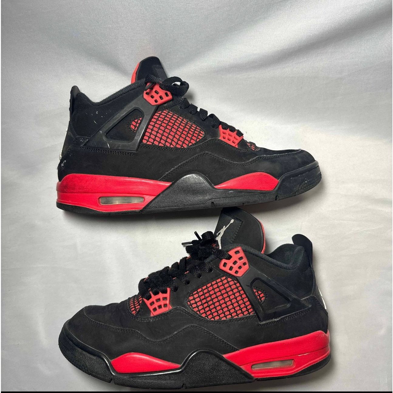 Jordan Brand × Nike Size 9.5 - Nike Air Jordan 4 Retro Red Thunder Men's Shoes Size US 9.5 / EU 42-43 - 2 Thumbnail