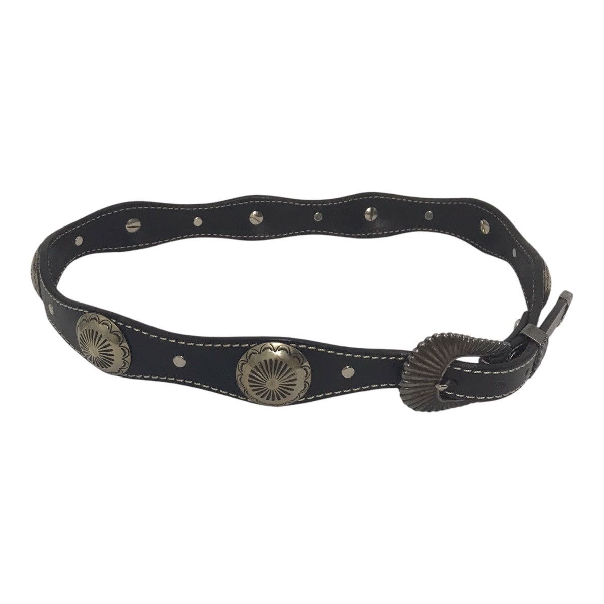 Leather Western Black Belt