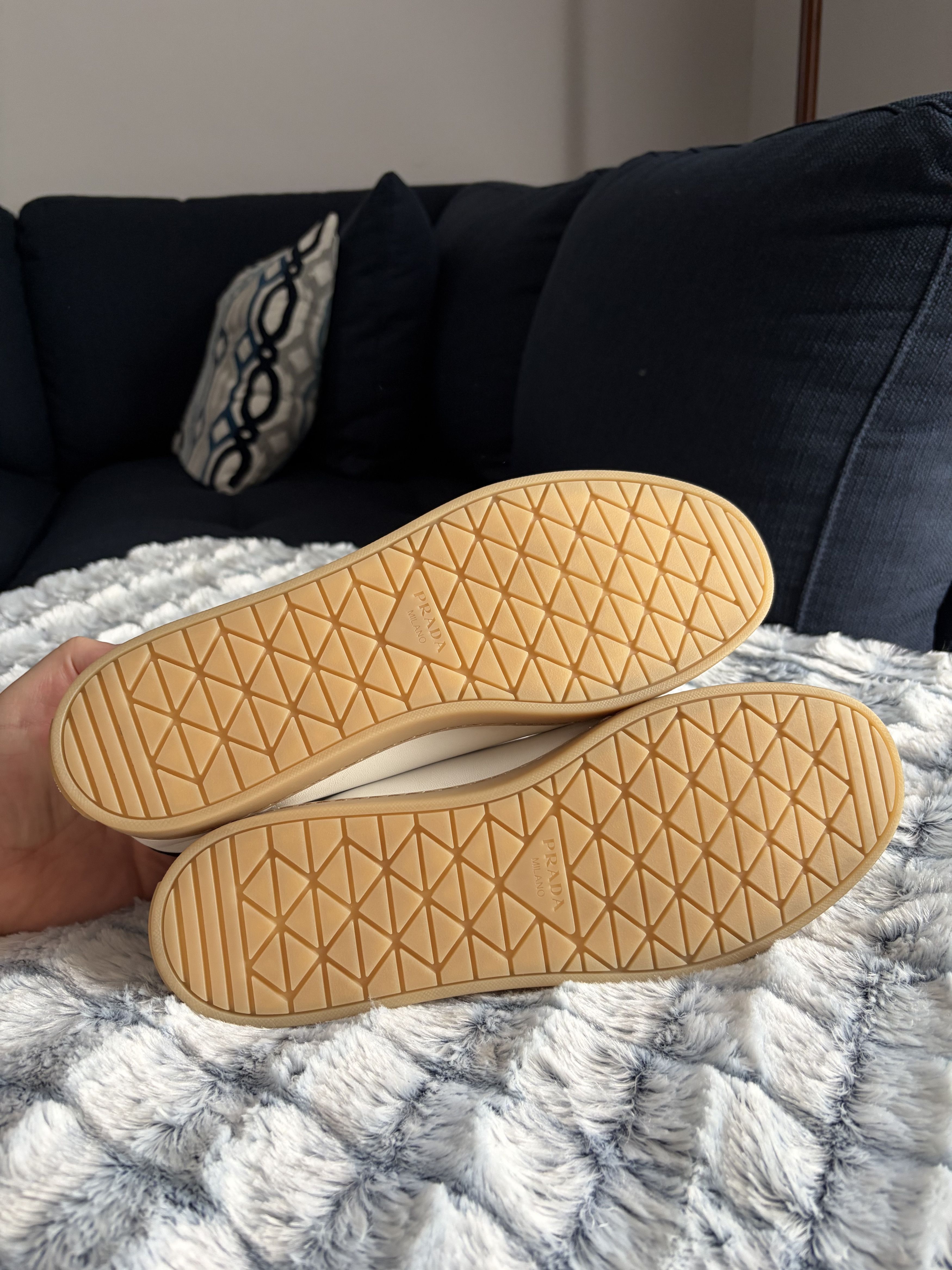 Prada Nappa Leather Sneakers Size US 9 / EU 42 - 7 Thumbnail