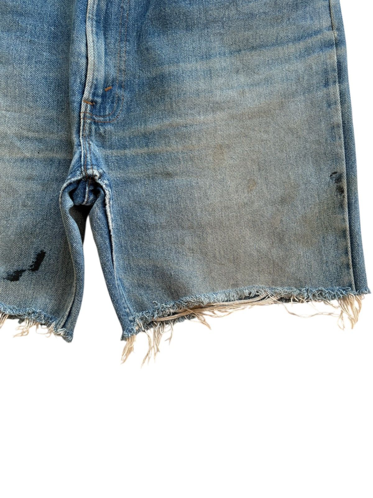 Levi's Vintage 70s Levis 607 Orange Tab Mud Wash Loose Short Jeans Size US 34 / EU 50 - 9 Thumbnail