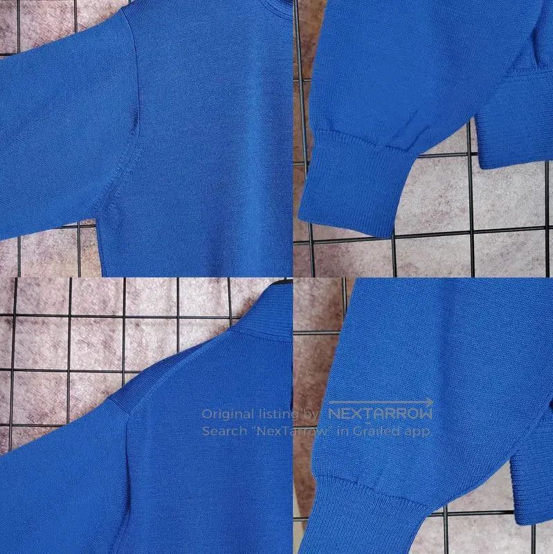 Dior Dior Blue Wool Long Sleeve Pullover Sweater . Size M / US 6-8 / IT 42-44 - 7 Thumbnail