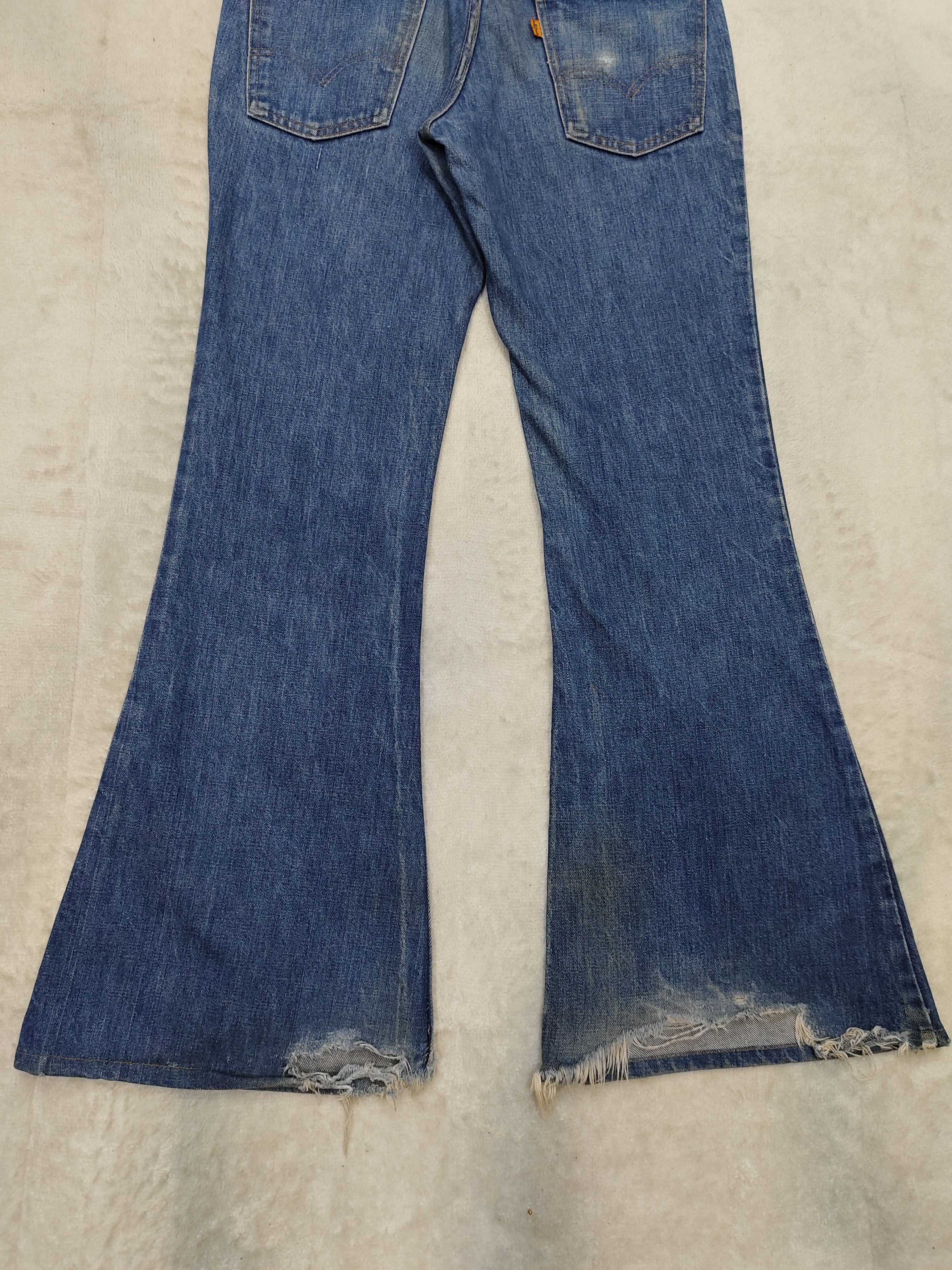 Levi's Vintage Clothing 70s Levis🔥Classic Big Bell Bottom Flare Orange Tab Jeans Size US 30 / EU 46 - 8 Thumbnail
