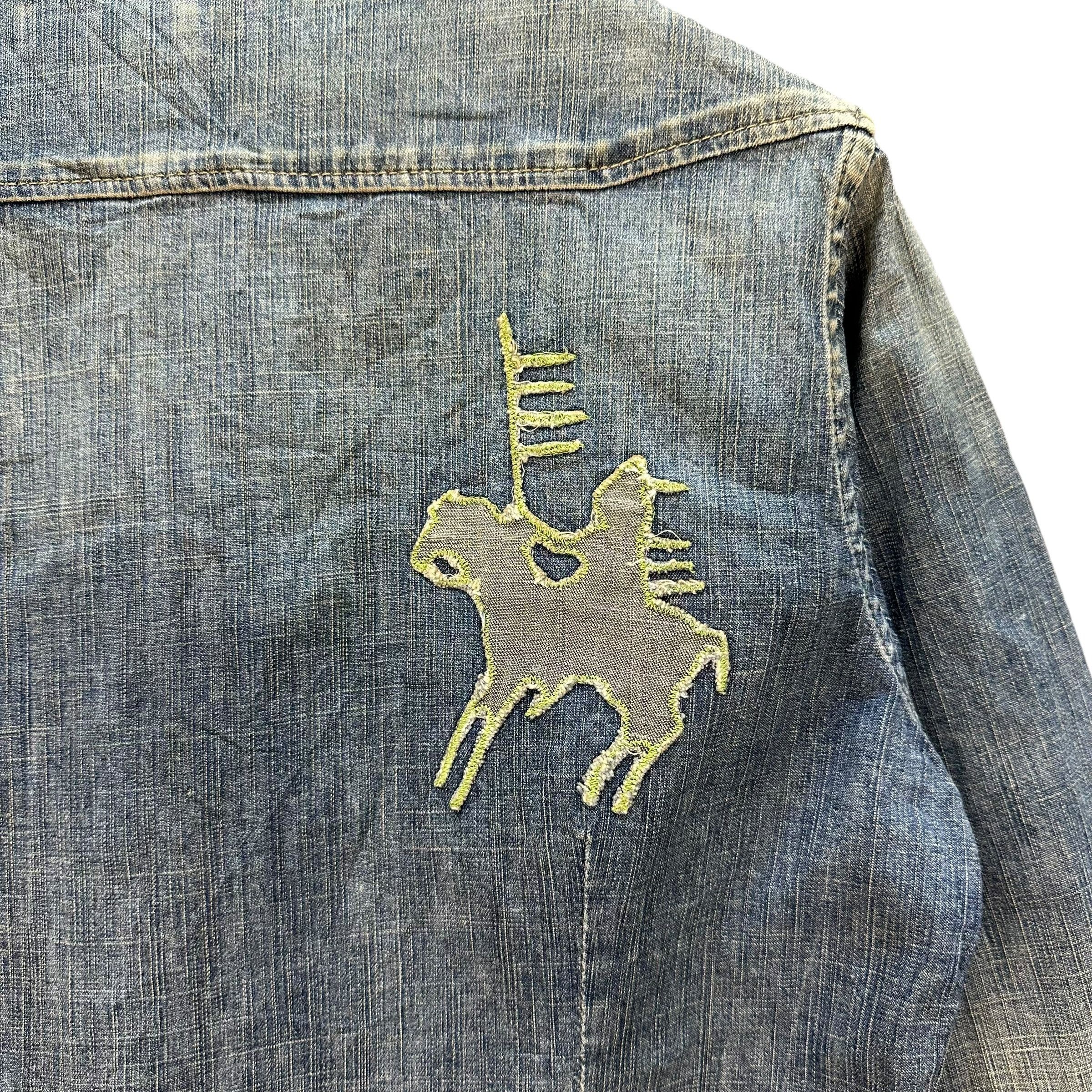 Dsquared2 DSQUARED2 Snap Button Shirt Jean Jacket #A52-1212 Size L / US 10 / IT 46 - 16 Thumbnail