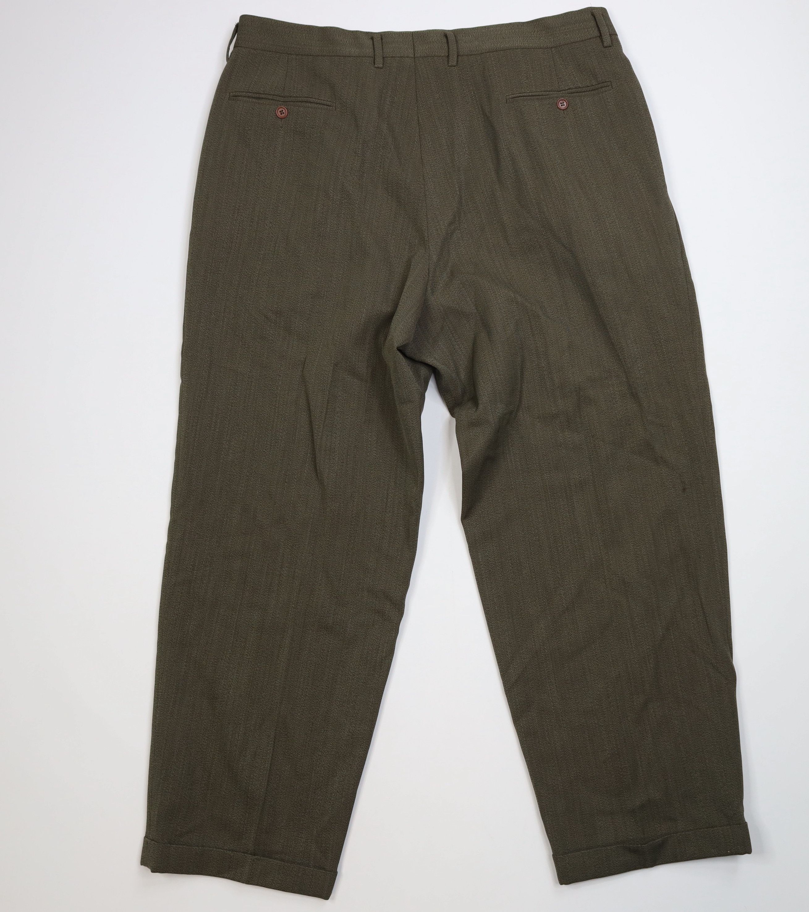 Banana Republic Vintage 90s Banana Republic Wool Knit Wide Leg Chino Pants Size US 40 / EU 56 - 8 Thumbnail