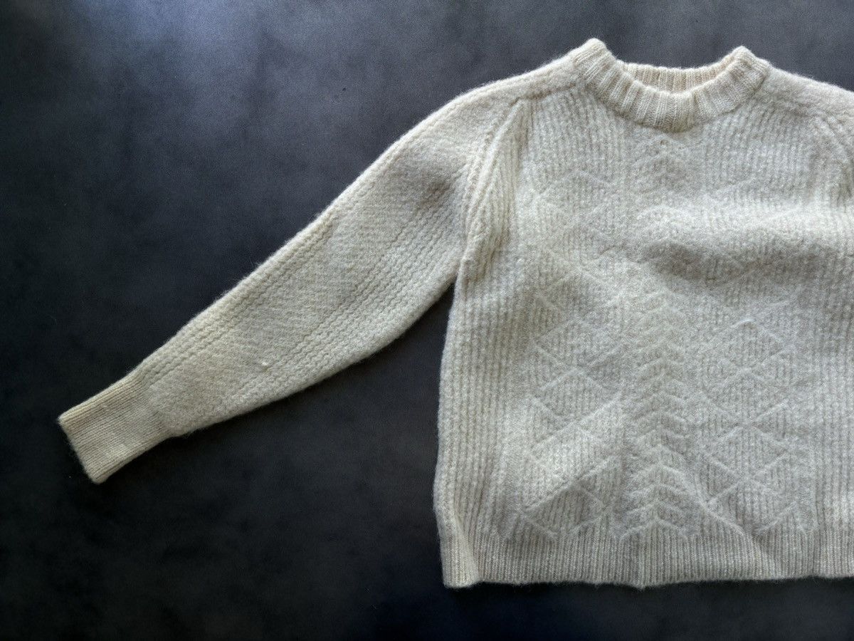 Marks & Spencer × Vintage 1960s Wool Sweater Vintage St. Michaels Fisherman CableKnit Size US XS / EU 42 / 0 - 7 Thumbnail