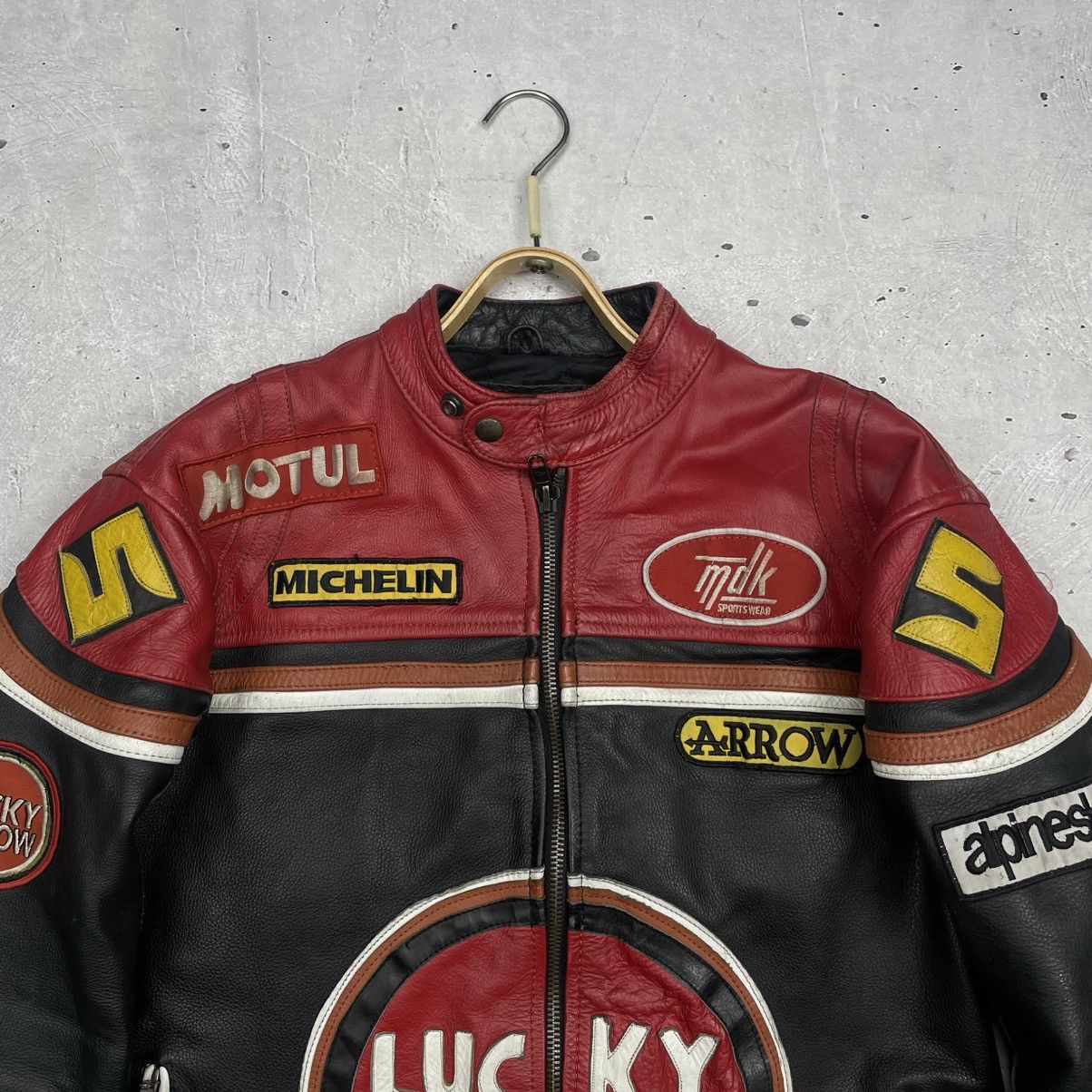 Vintage Vintage Racing Leather Jacket Luxury Arrow y2k Size US L / EU 52-54 / 3 - 5 Thumbnail
