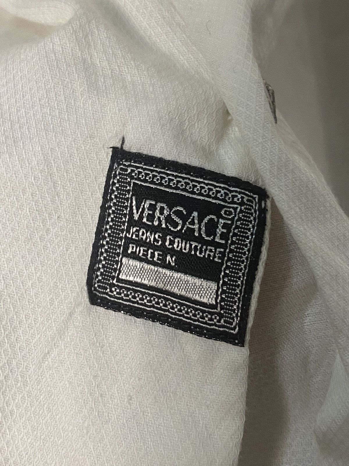 Versace Vintage 1990's Versace Jeans Couture White Shirt Size US M / EU 48-50 / 2 - 5 Thumbnail