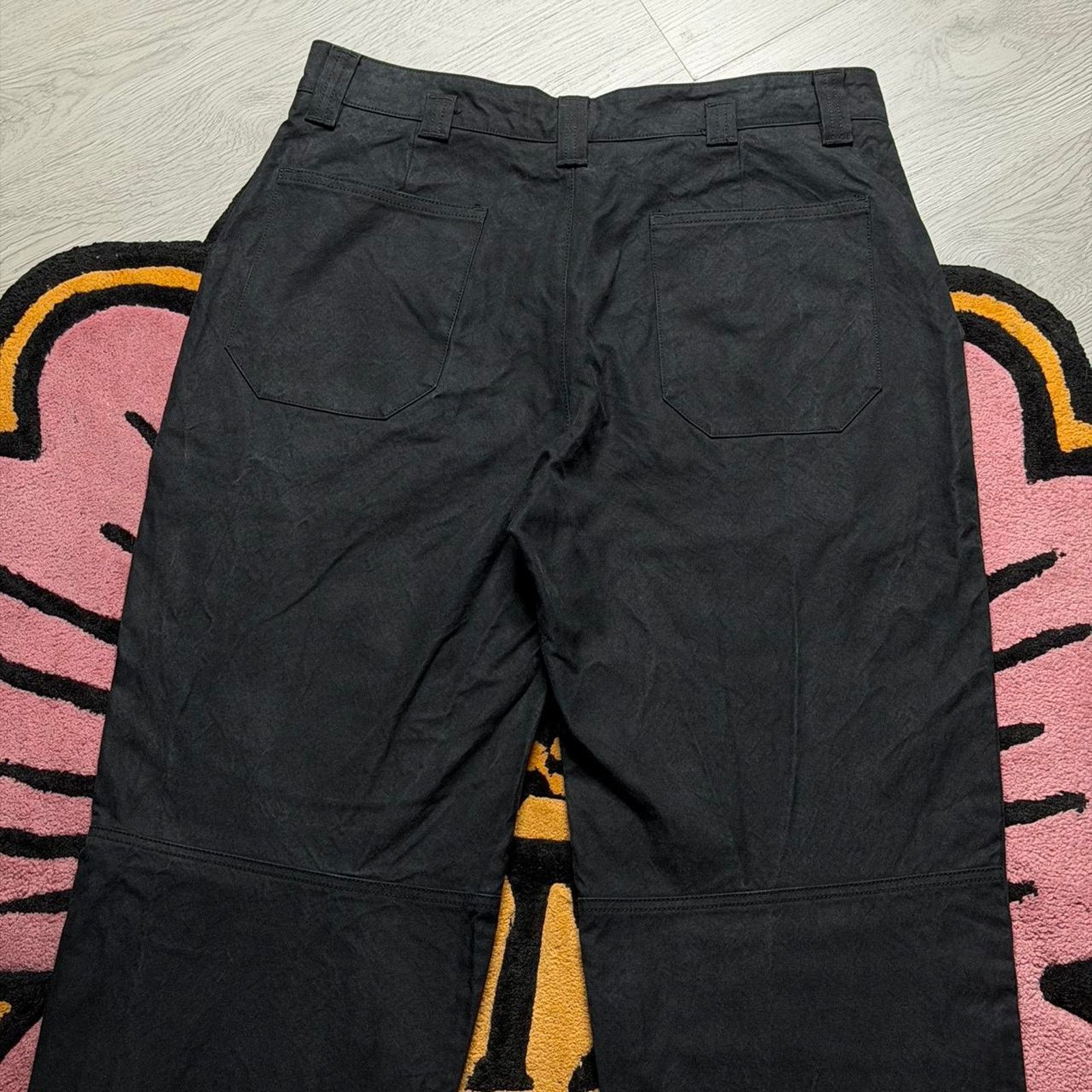 Phipps Phipps Double Knee Casual Chino Pants Size 34 Black Size US 34 / EU 50 - 7 Thumbnail