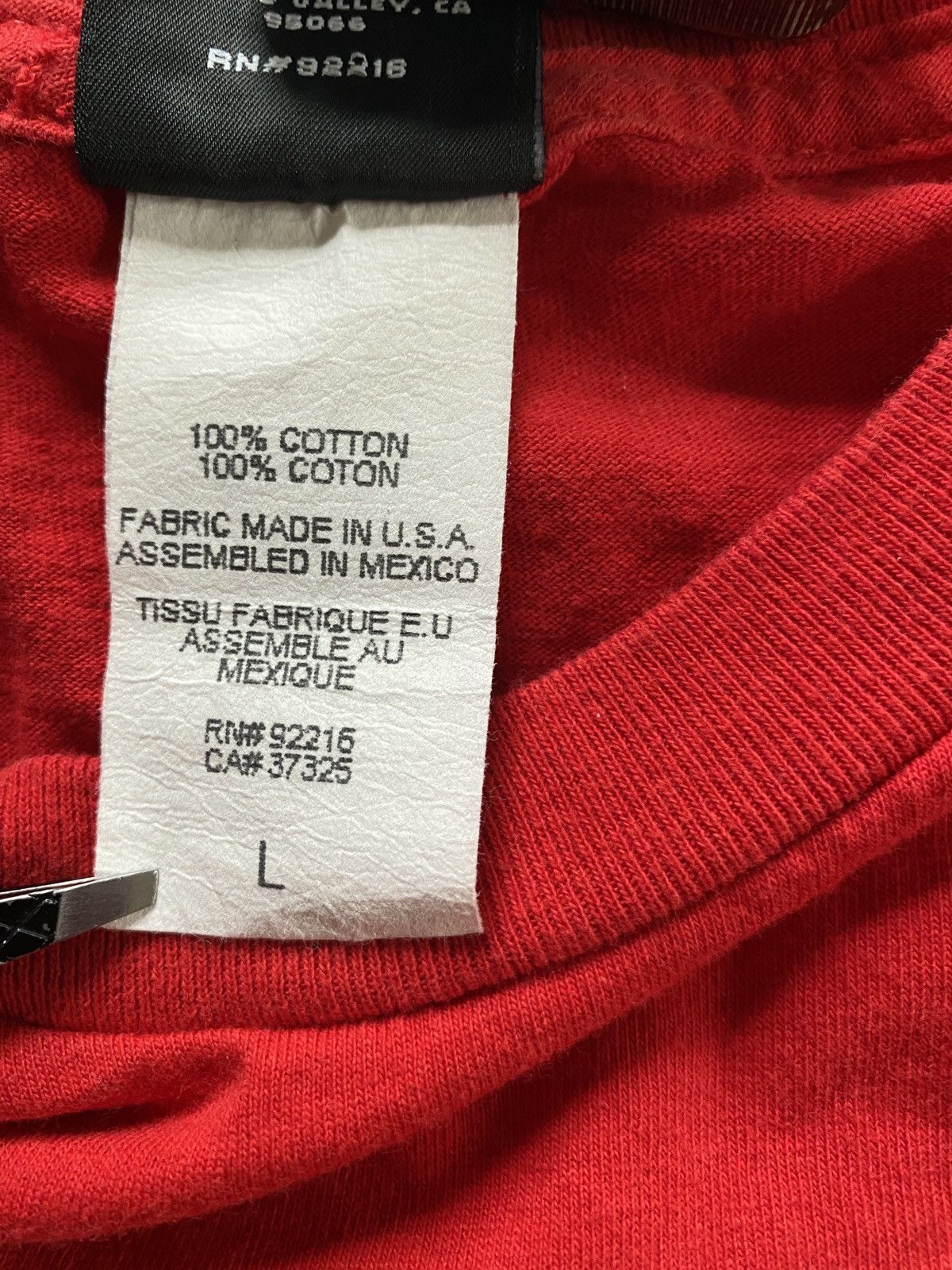 Sessions × Vintage Vintage ‘01 Y2K Sessions Spellout Red Long Sleeve Tee Shirt Size US L / EU 52-54 / 3 - 9 Thumbnail