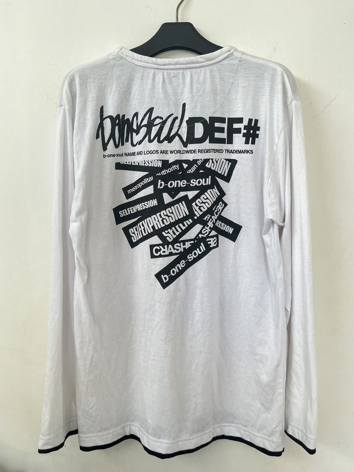 If Six Was Nine × Japanese Brand × Le Grande Bleu (L.G.B.) Japanese B One Soul Poem Seditionaries Punk Style Longsleeve Size US L / EU 52-54 / 3 - 2 Thumbnail