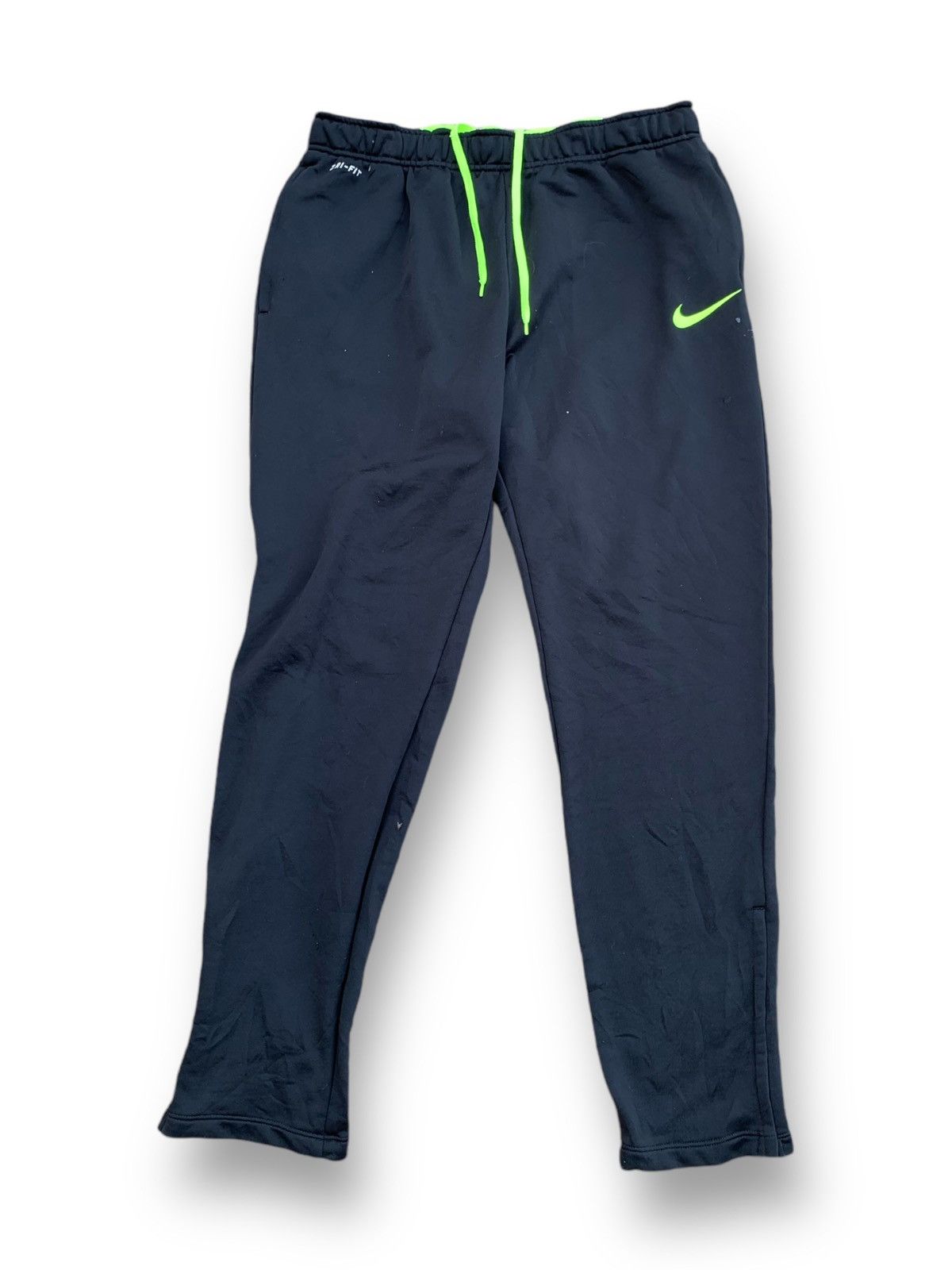 Nike Offer! Nike Dri Fit Track Pants Neon Black Size US 33 - 1 Thumbnail