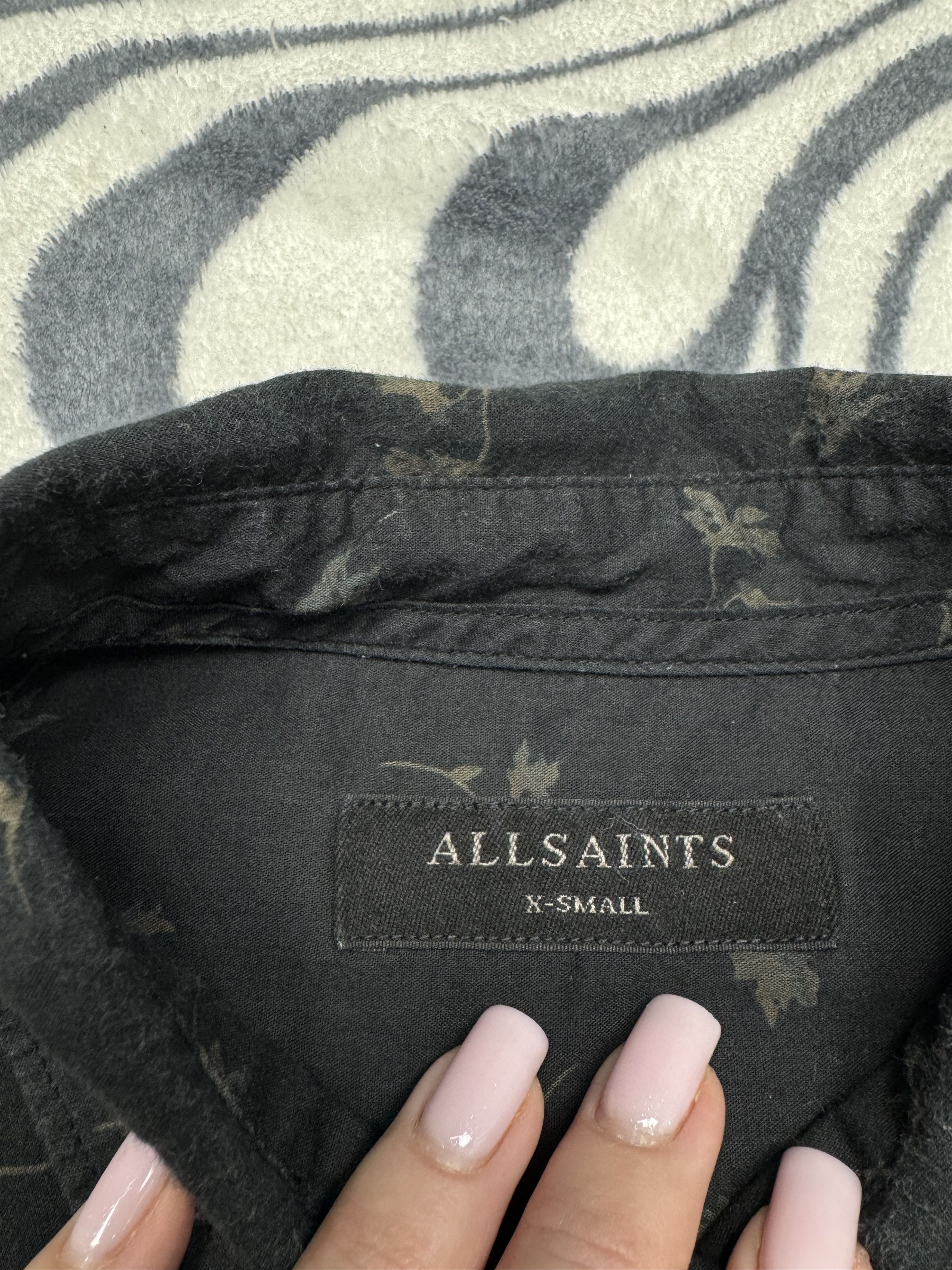 Allsaints AllSaints Mens Dedham Long Sleeve Floral Print Shirt Size US XS / EU 42 / 0 - 3 Thumbnail