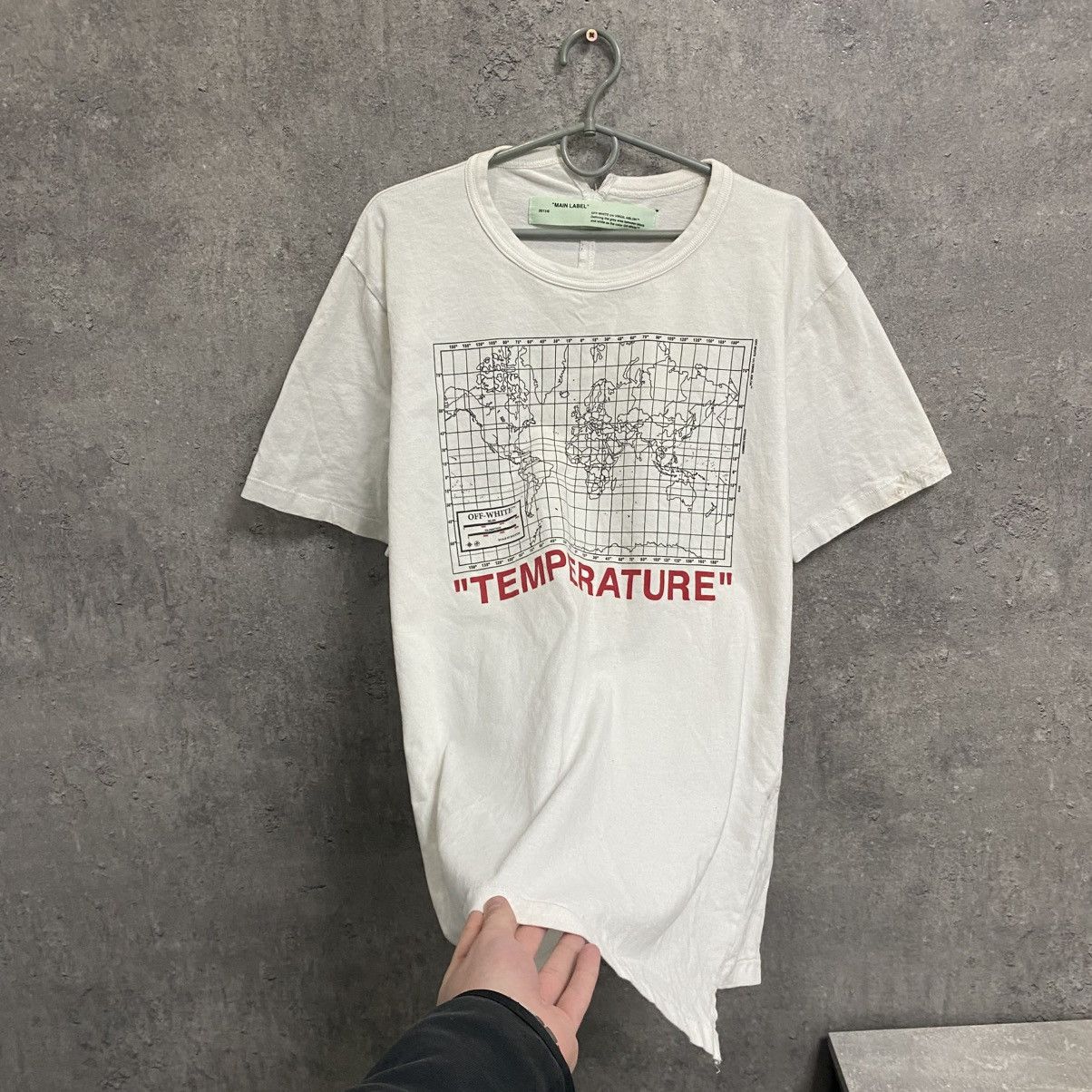 Off-White OFF WHITE Temperature Map Spliced T-Shirt Size US M / EU 48-50 / 2 - 3 Thumbnail
