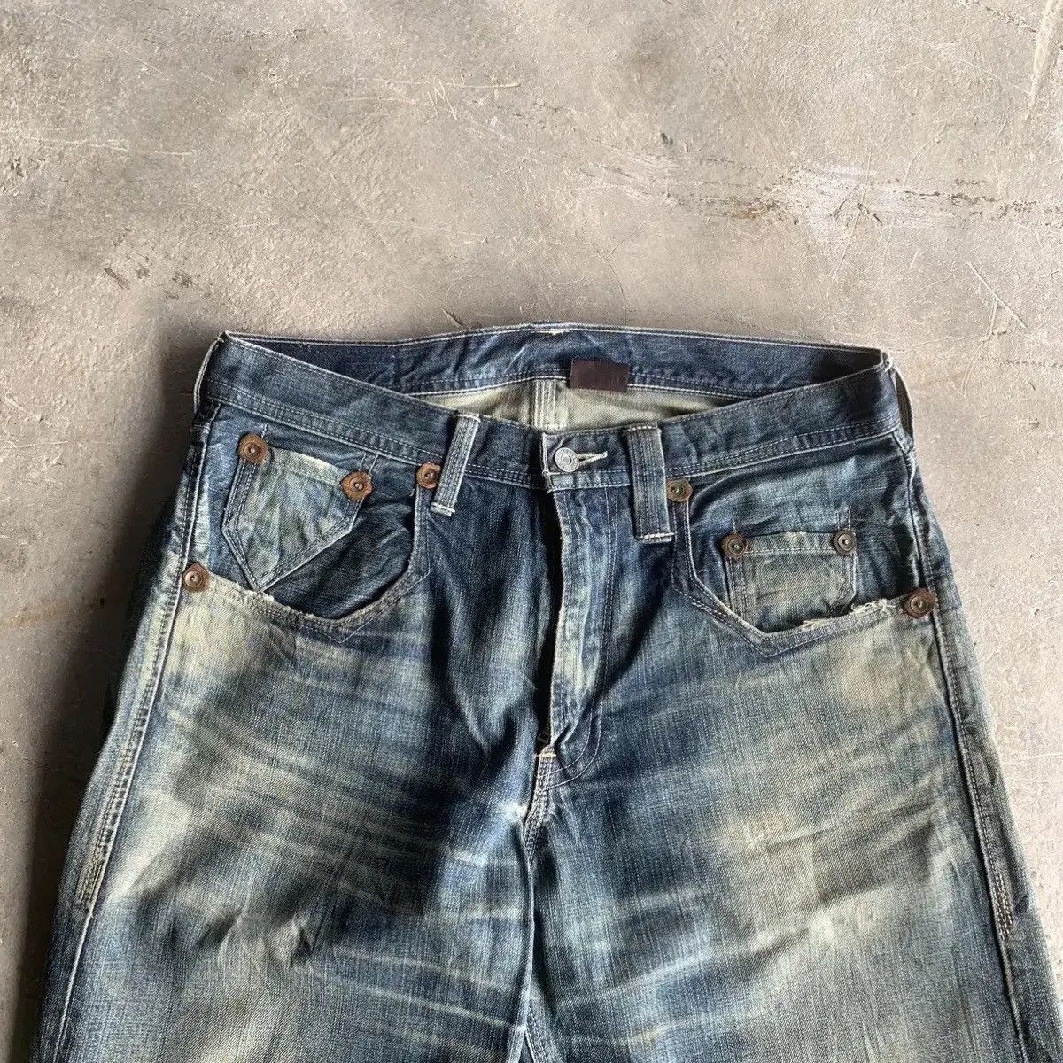 Levi's Levi’s 503XX Jeans Mudwash 32x31 Distressed Denim Pants Size US 32 / EU 48 - 2 Thumbnail