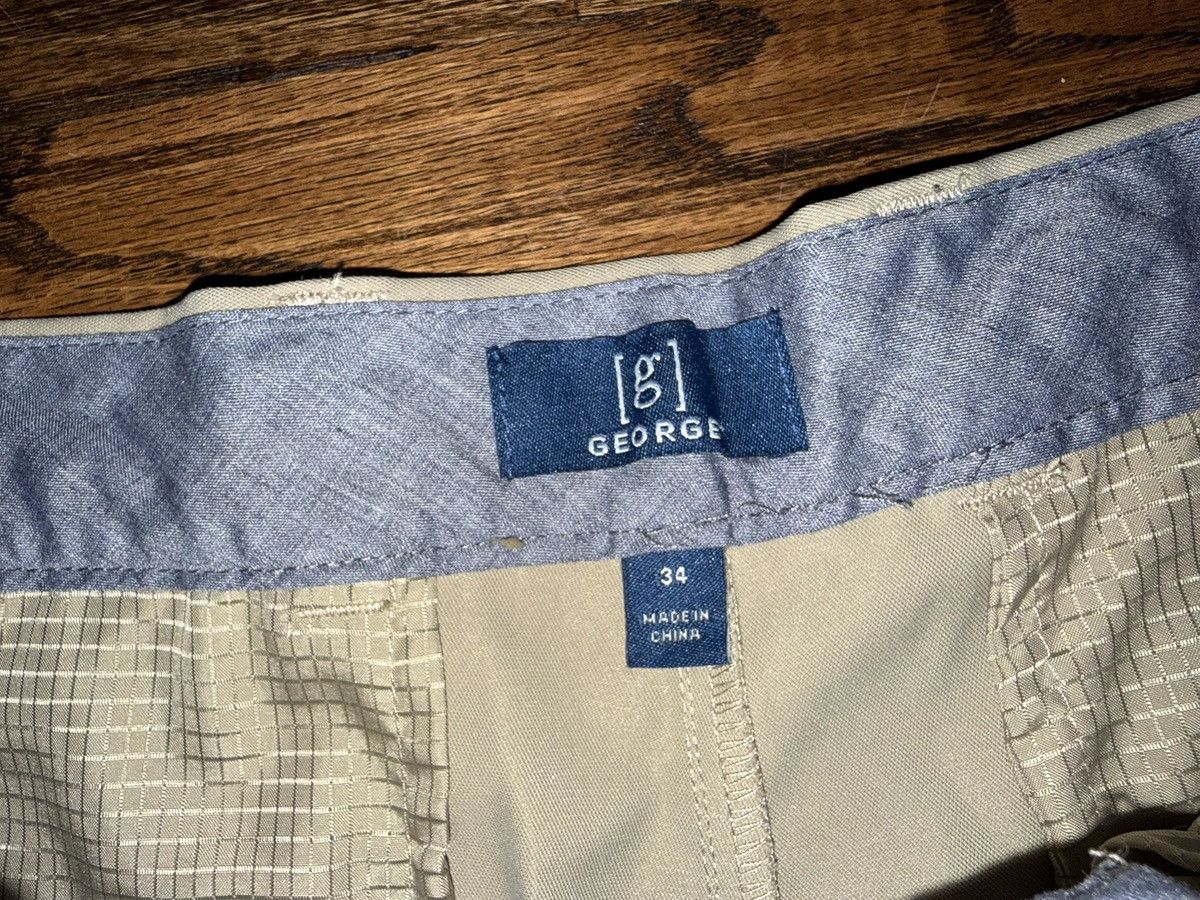 George George [George] Khaki Golf Shorts 9" Inseam Tan Beige Sz 34 Size US 34 / EU 50 - 3 Thumbnail