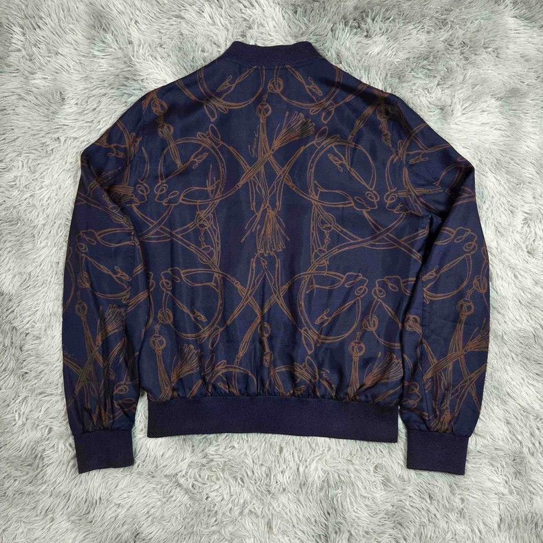 Gucci Gucci Silk Zip Jacket with Pattern-2508 Size US M / EU 48-50 / 2 - 2 Thumbnail